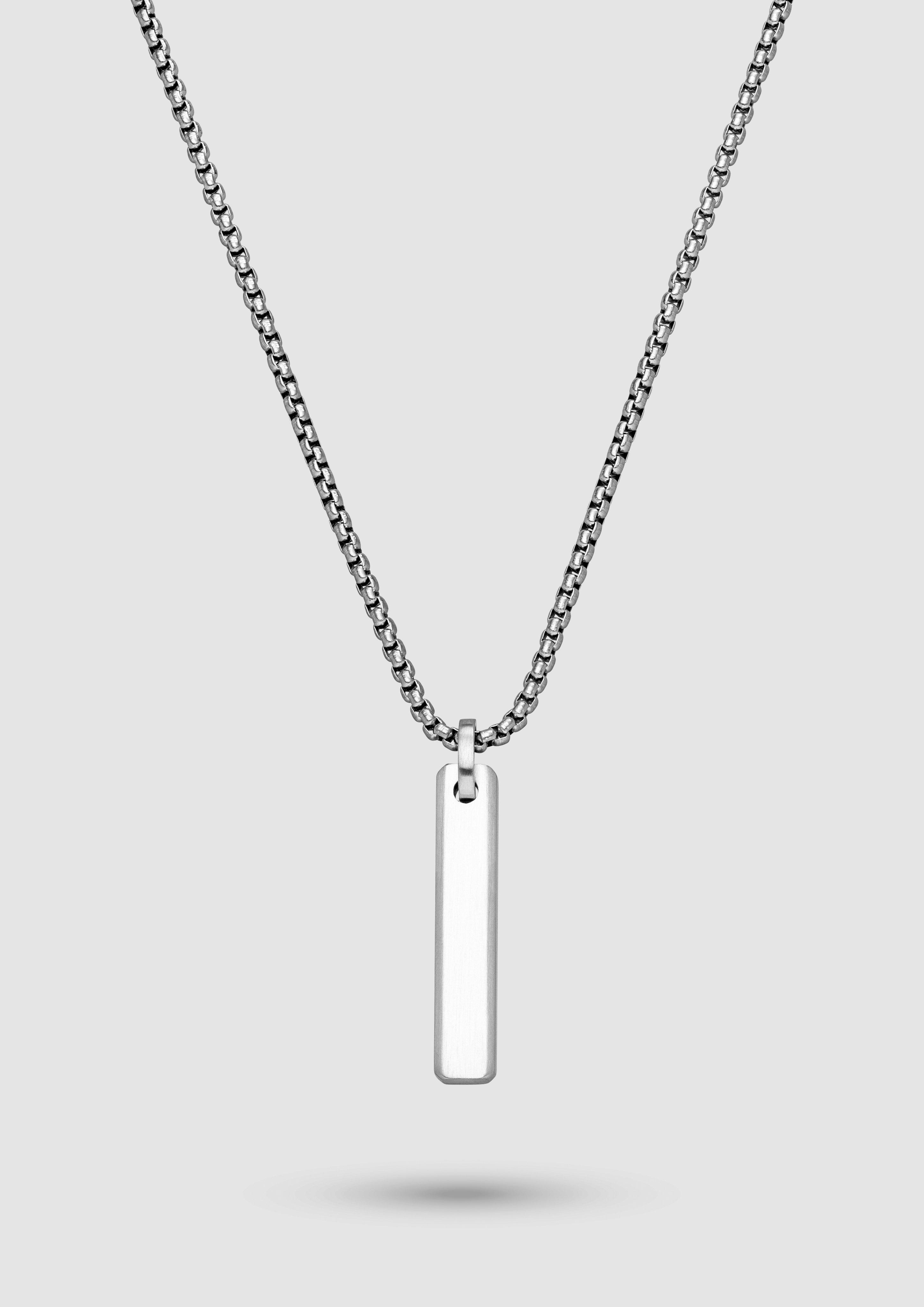 Herren Venezianerkette mit Anhänger in silber von s.Oliver