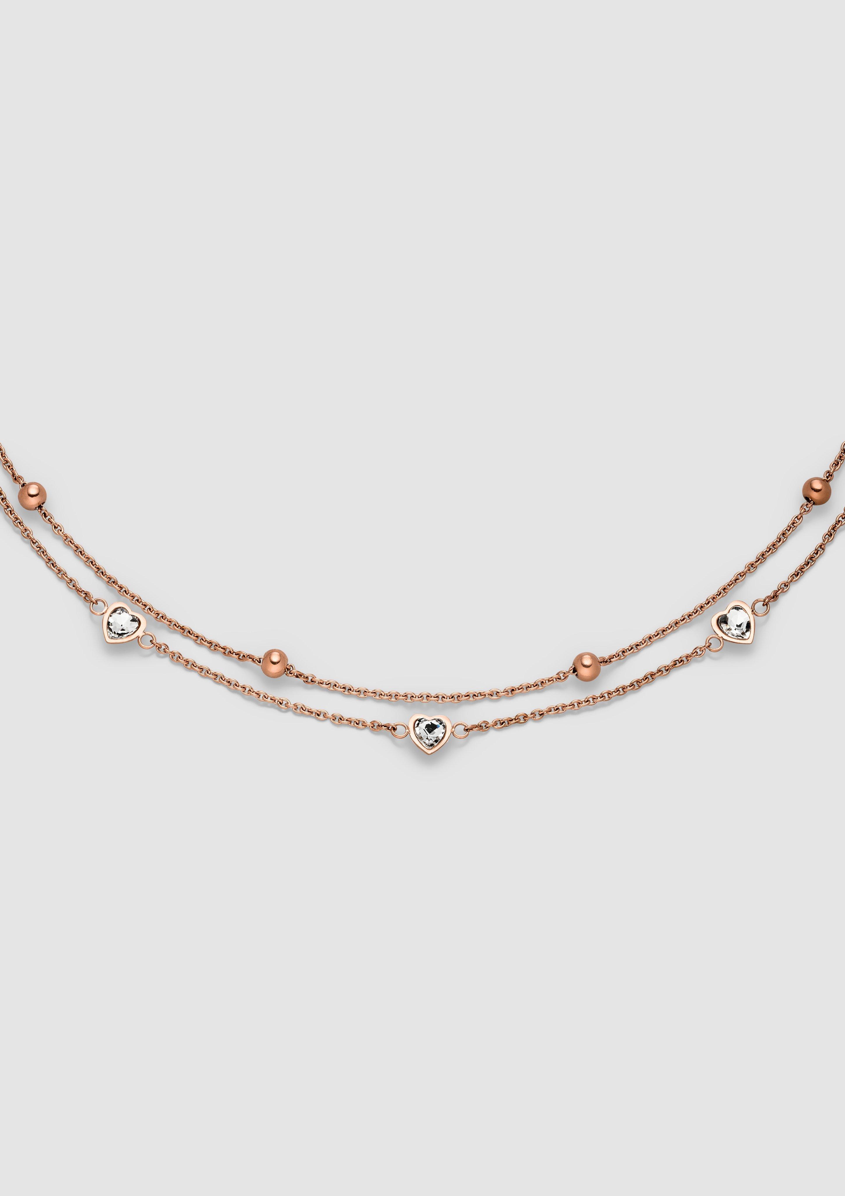 Damen Armband mit eingearbeitet Schmuck-Details in rosé von s.Oliver