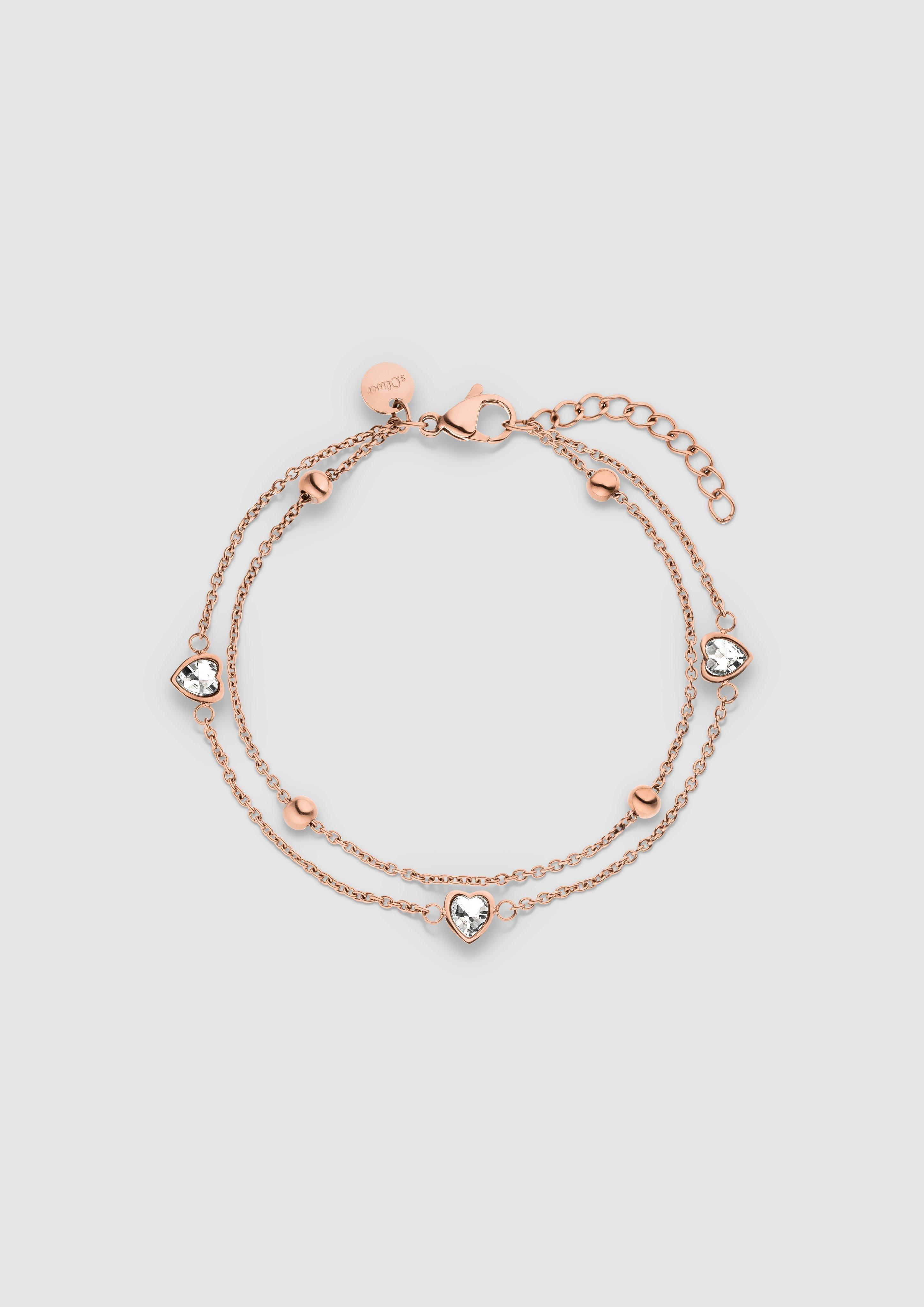 Damen Armband mit eingearbeitet Schmuck-Details in rosé von s.Oliver