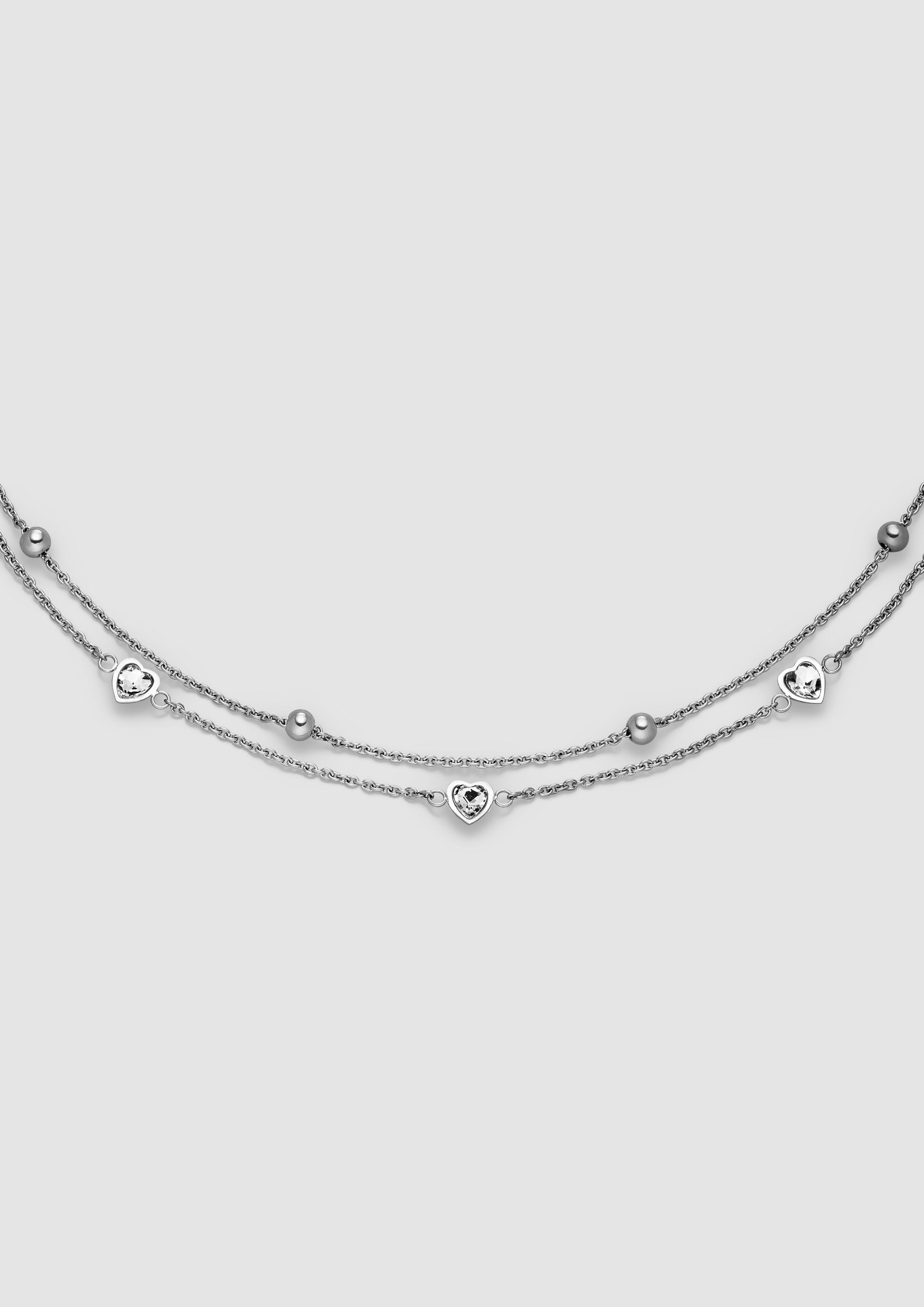 Damen Armband mit eingearbeitet Schmuck-Details in silber von s.Oliver