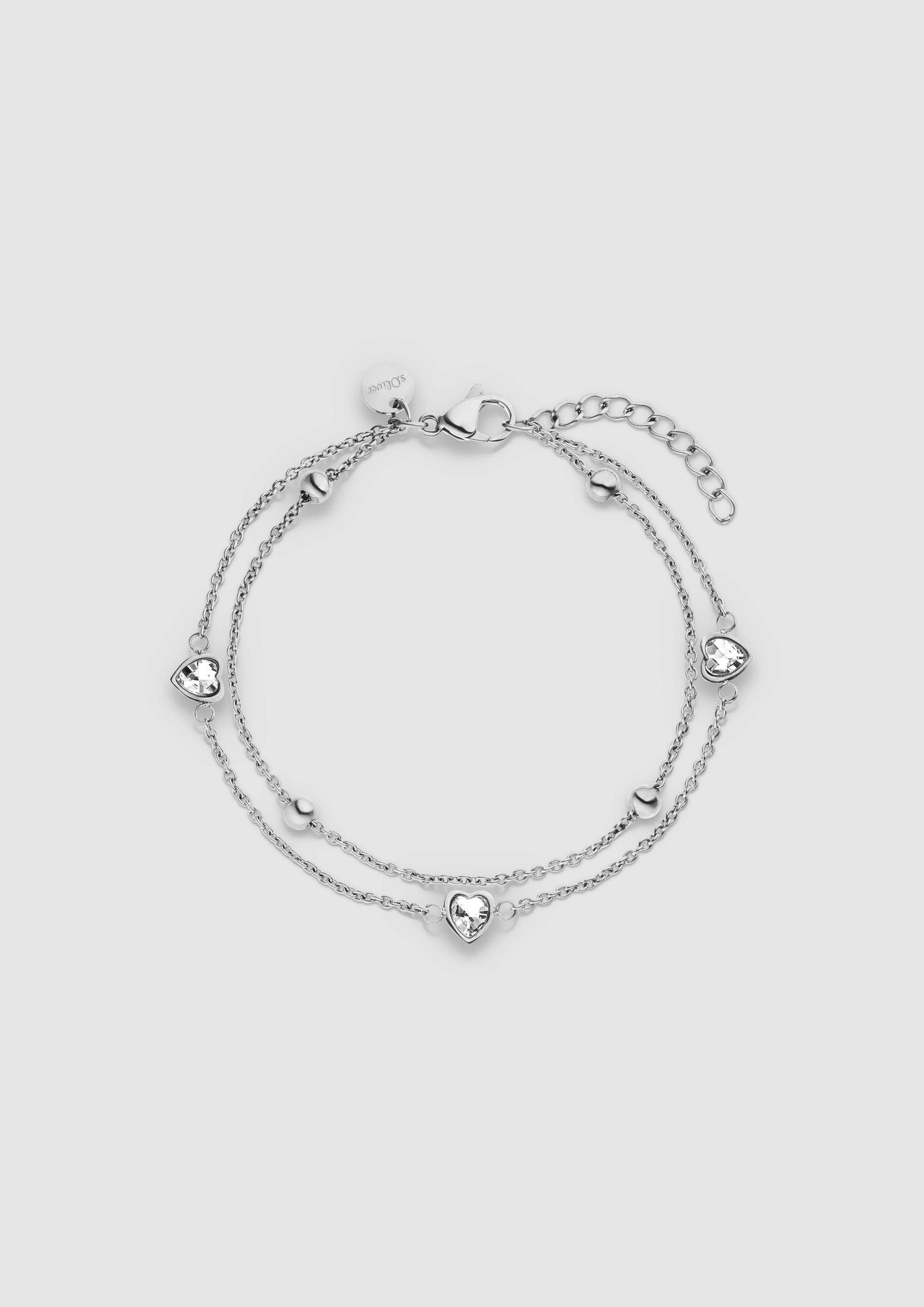 Armband mit eingearbeitet Schmuck-Details in Farbe silber von s.Oliver