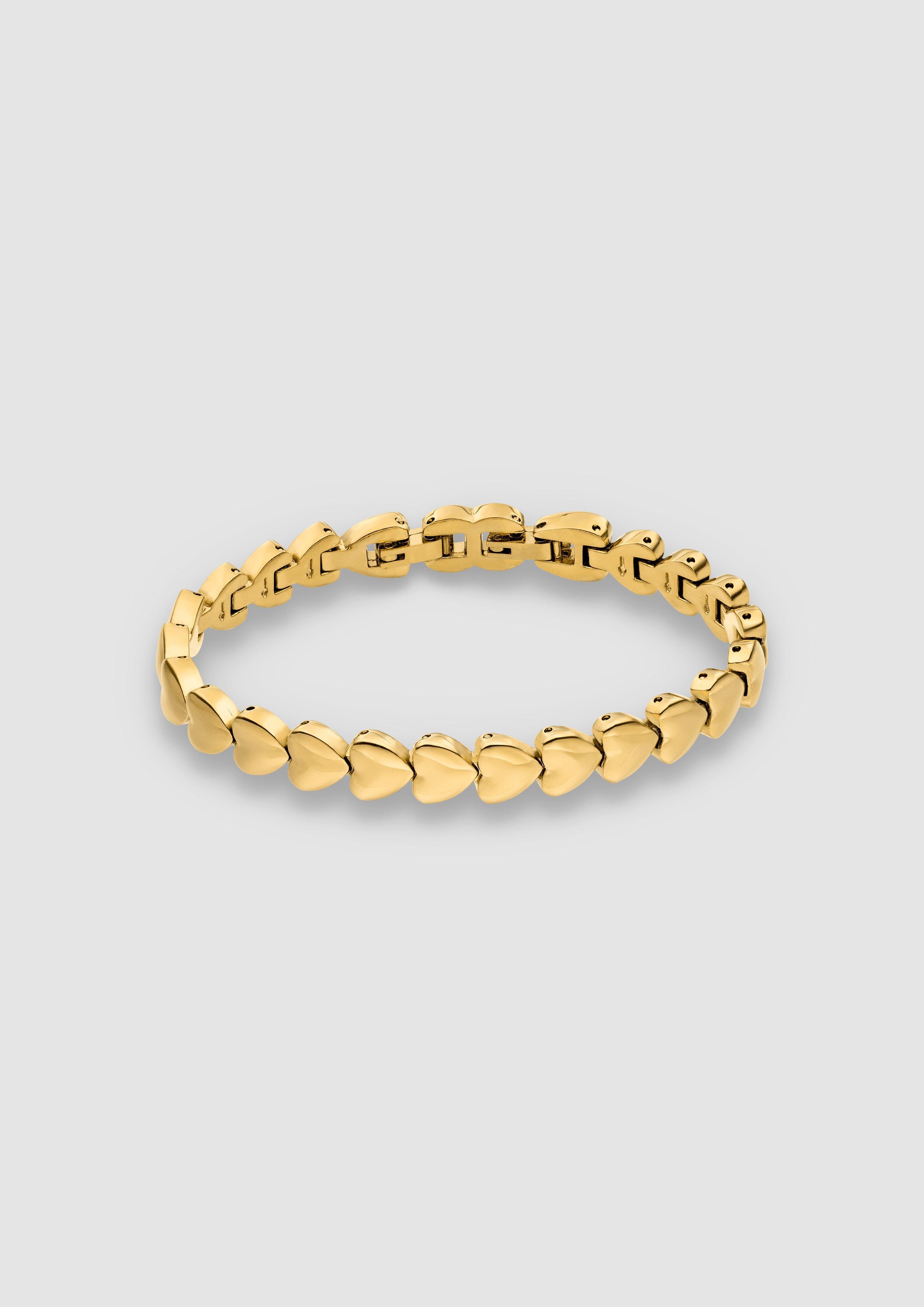 Damen Armband mit Herz-Gliedern in gold von s.Oliver