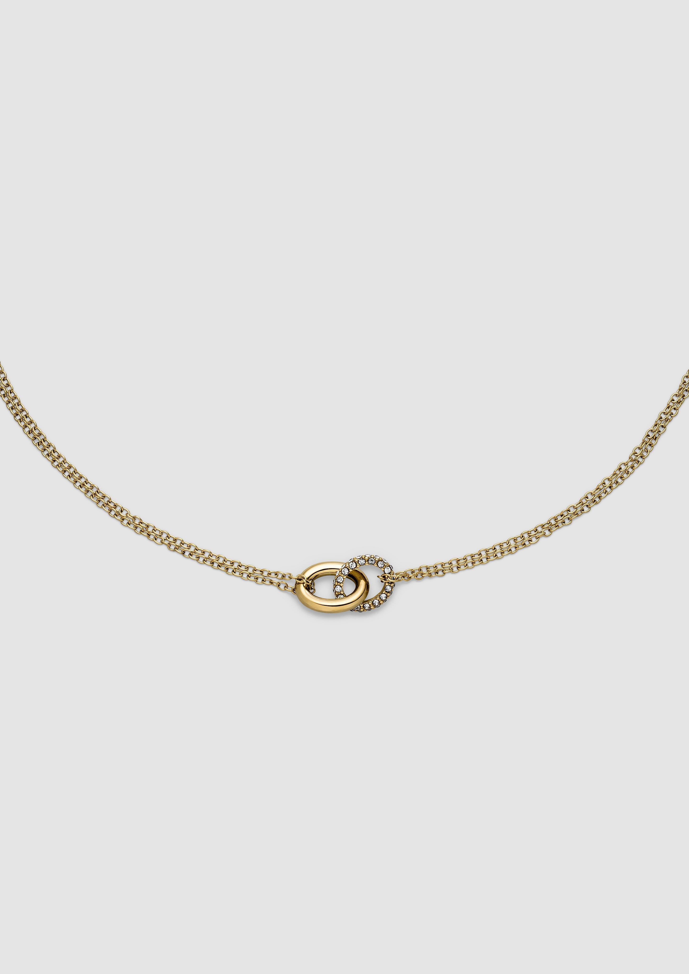 Damen Doppelreihiges Edelstahlarmband in gold von s.Oliver