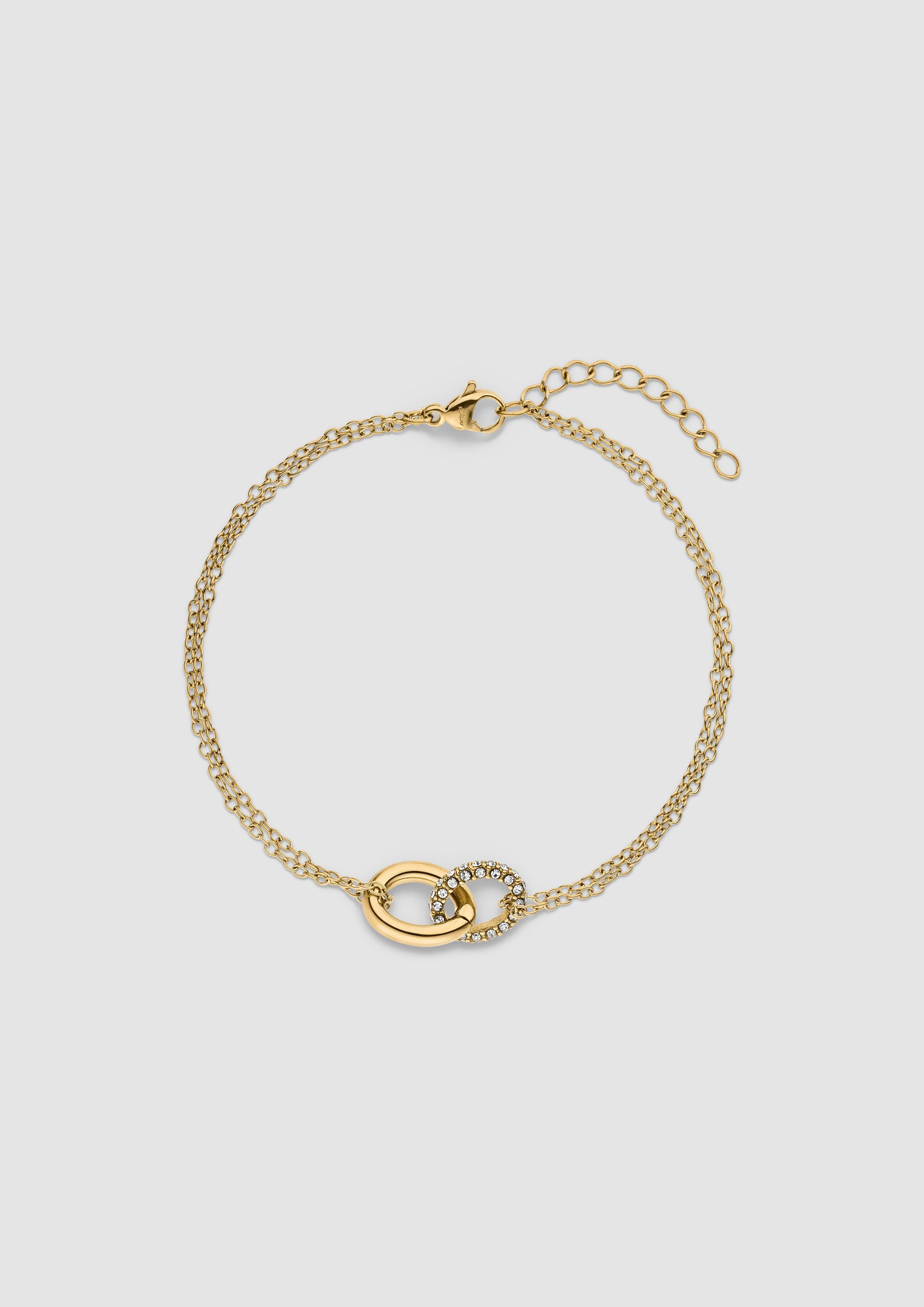 Doppelreihiges Edelstahlarmband in Farbe gold von s.Oliver