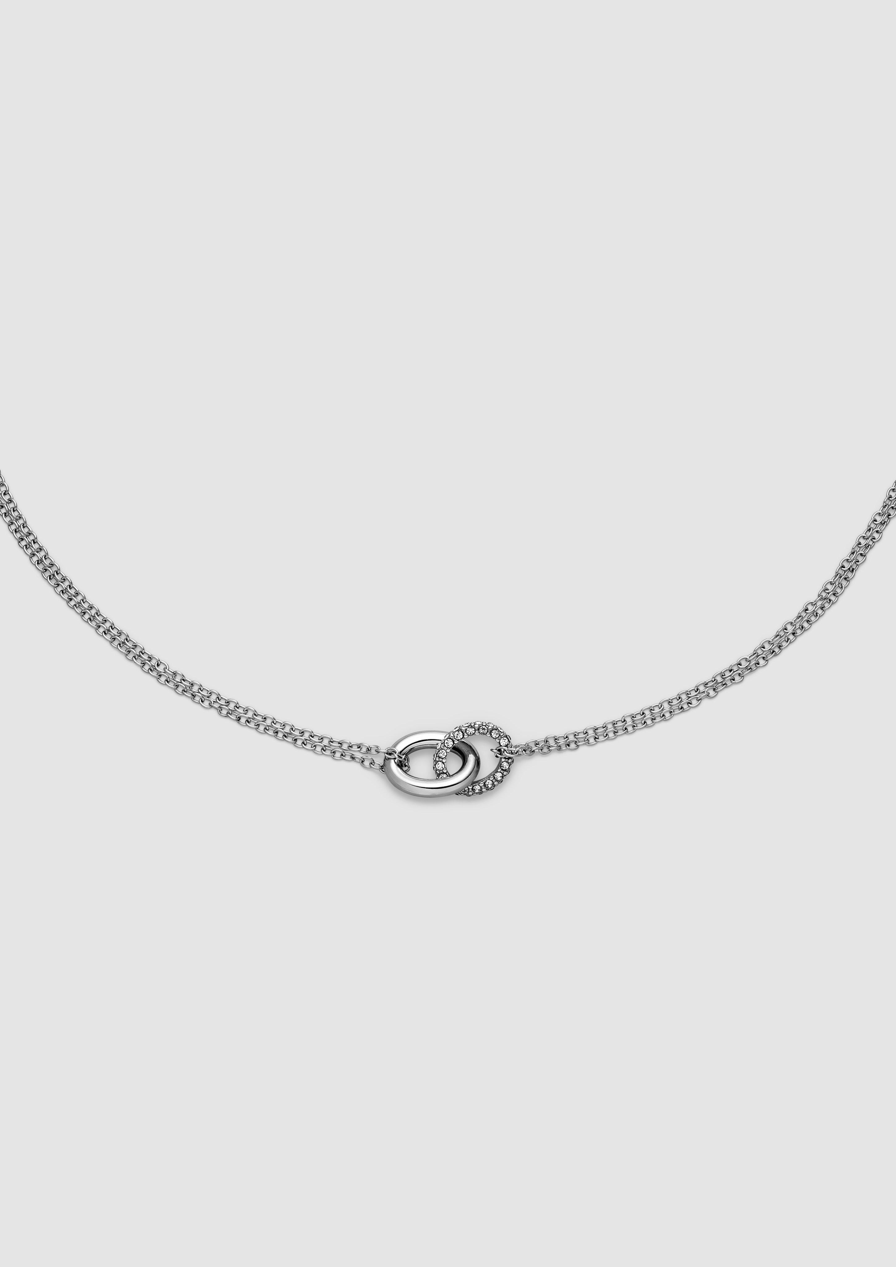 Damen Doppelreihiges Edelstahlarmband in silber von s.Oliver