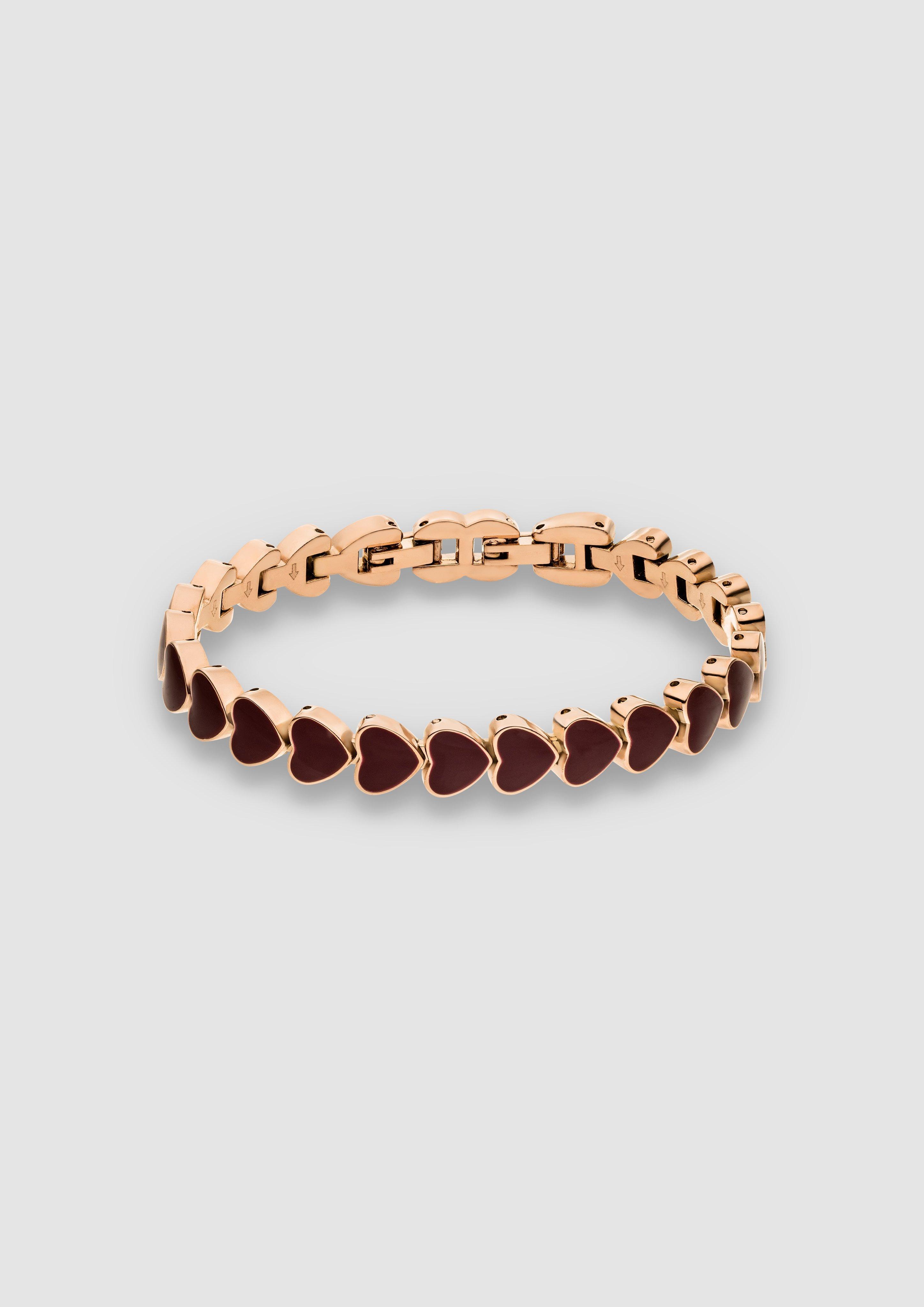 Damen Armband mit herzförmigen Gliedern in rosé von s.Oliver