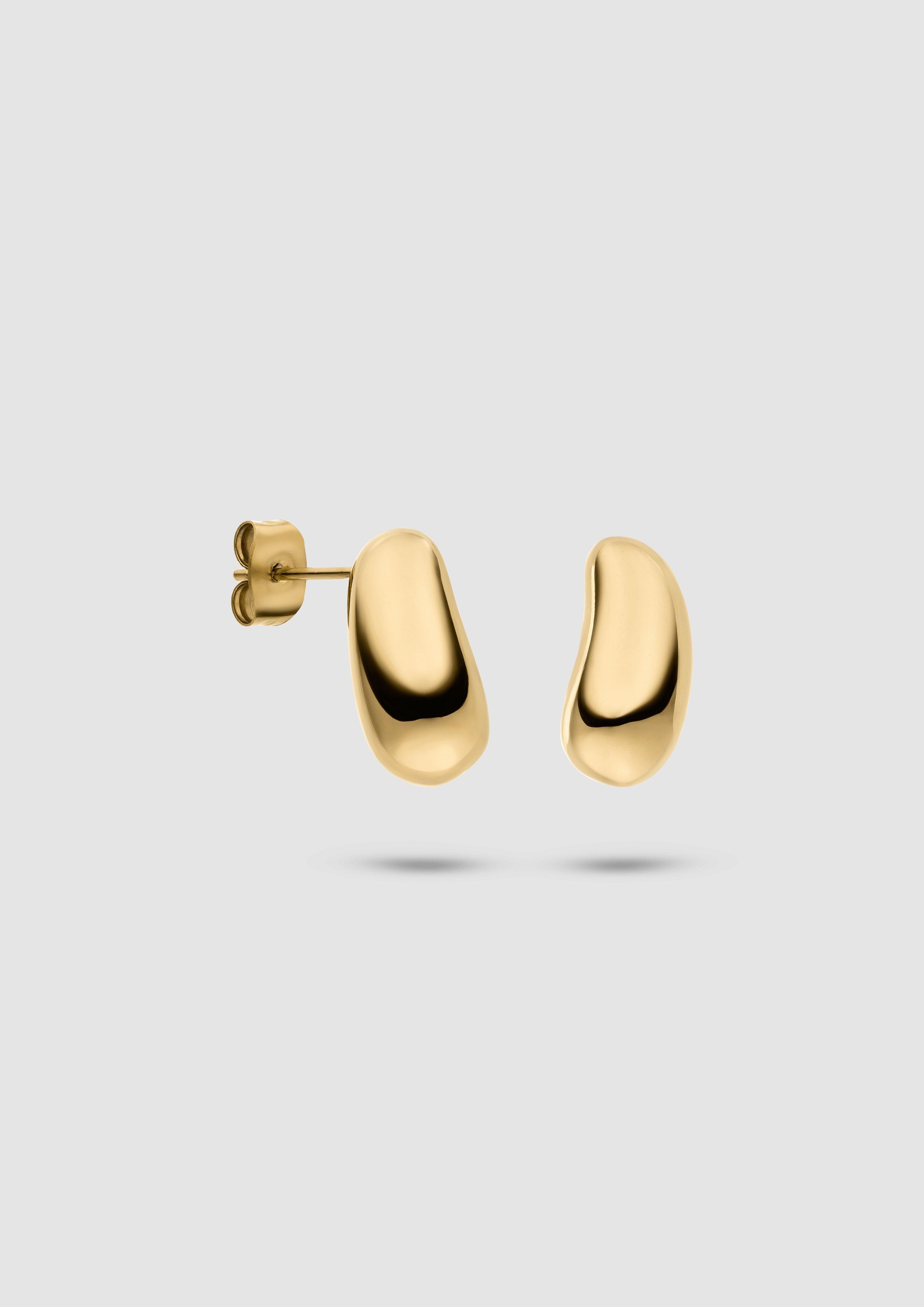Ohrstecker in organischem Design in Farbe gold von s.Oliver
