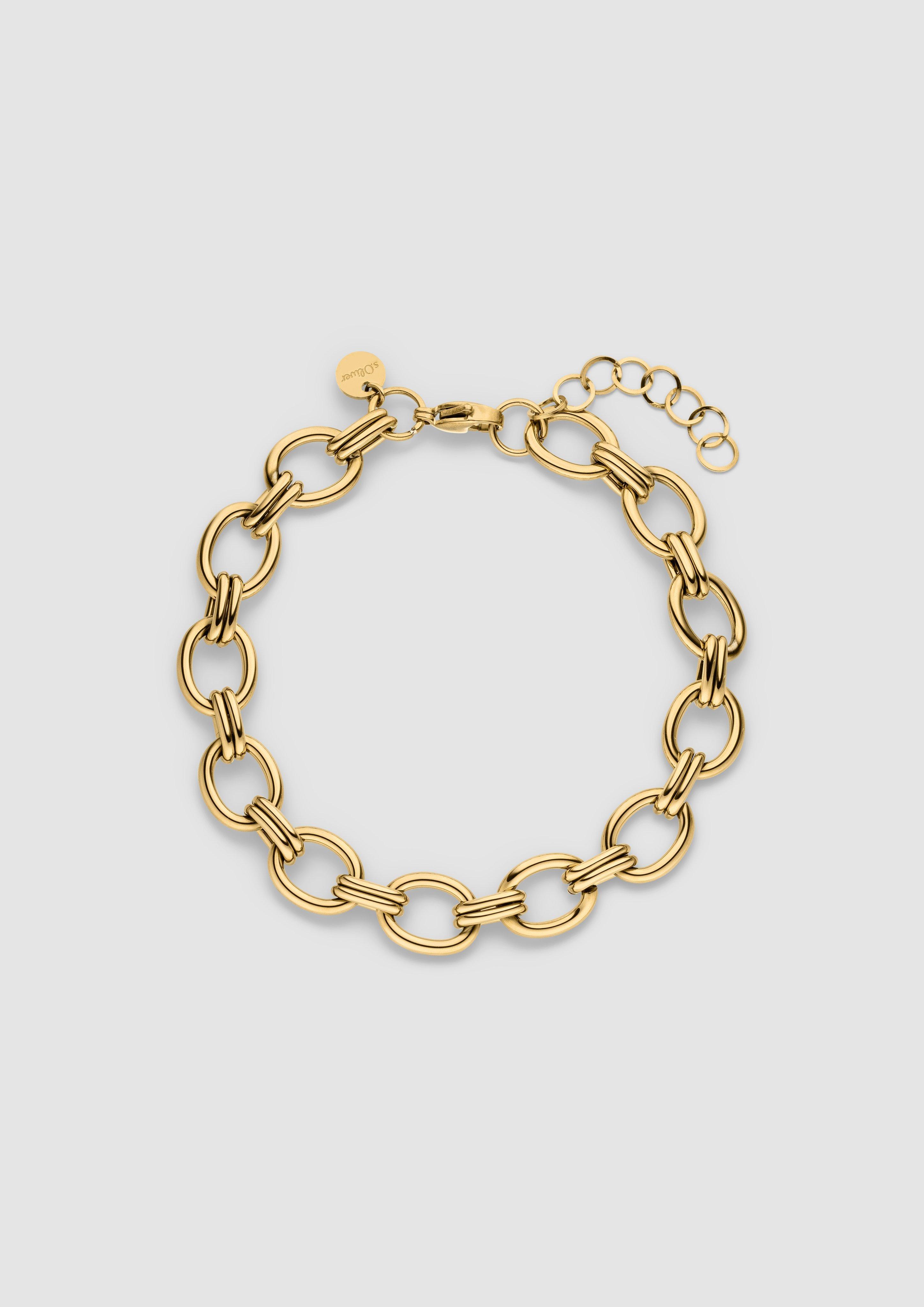 Armband mit markanten Kettengliedern in Farbe gold von s.Oliver