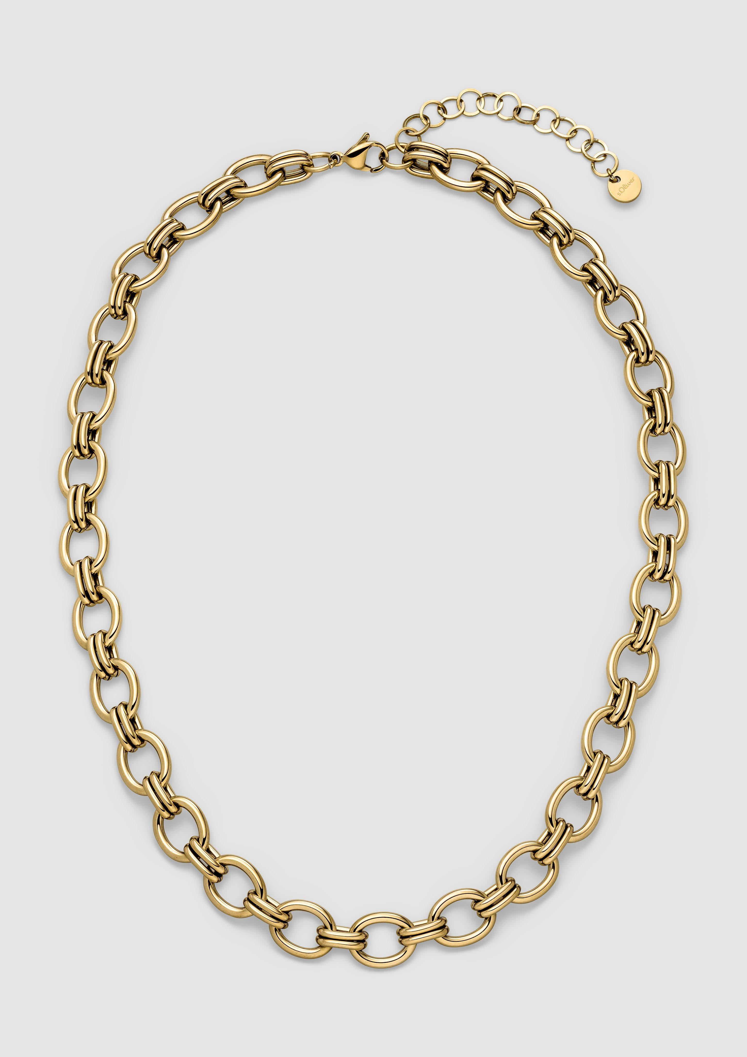 Damen Gliederkette aus poliertem Edelstahl in gold von s.Oliver