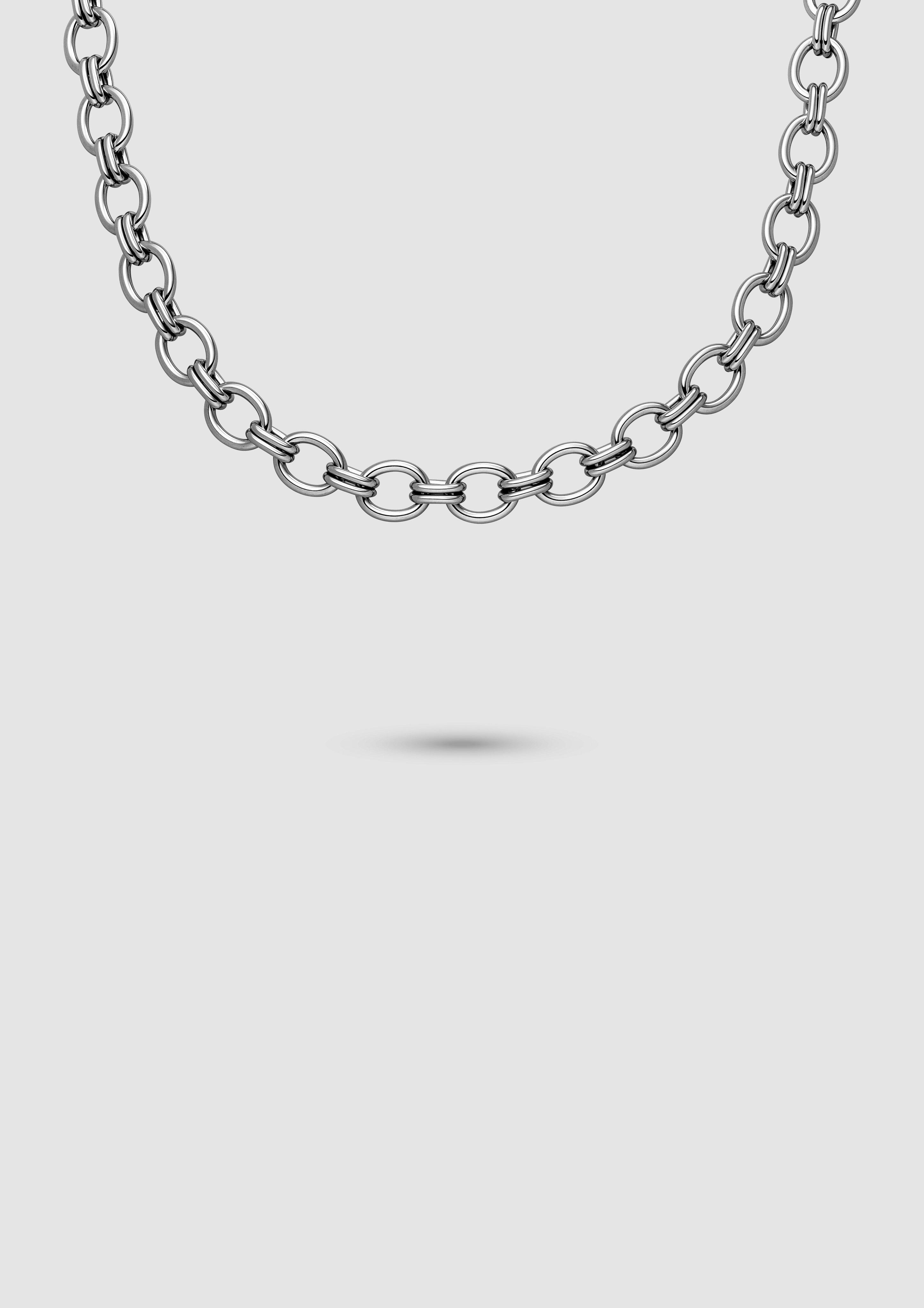 Gliederkette aus poliertem Edelstahl in Farbe silber von s.Oliver
