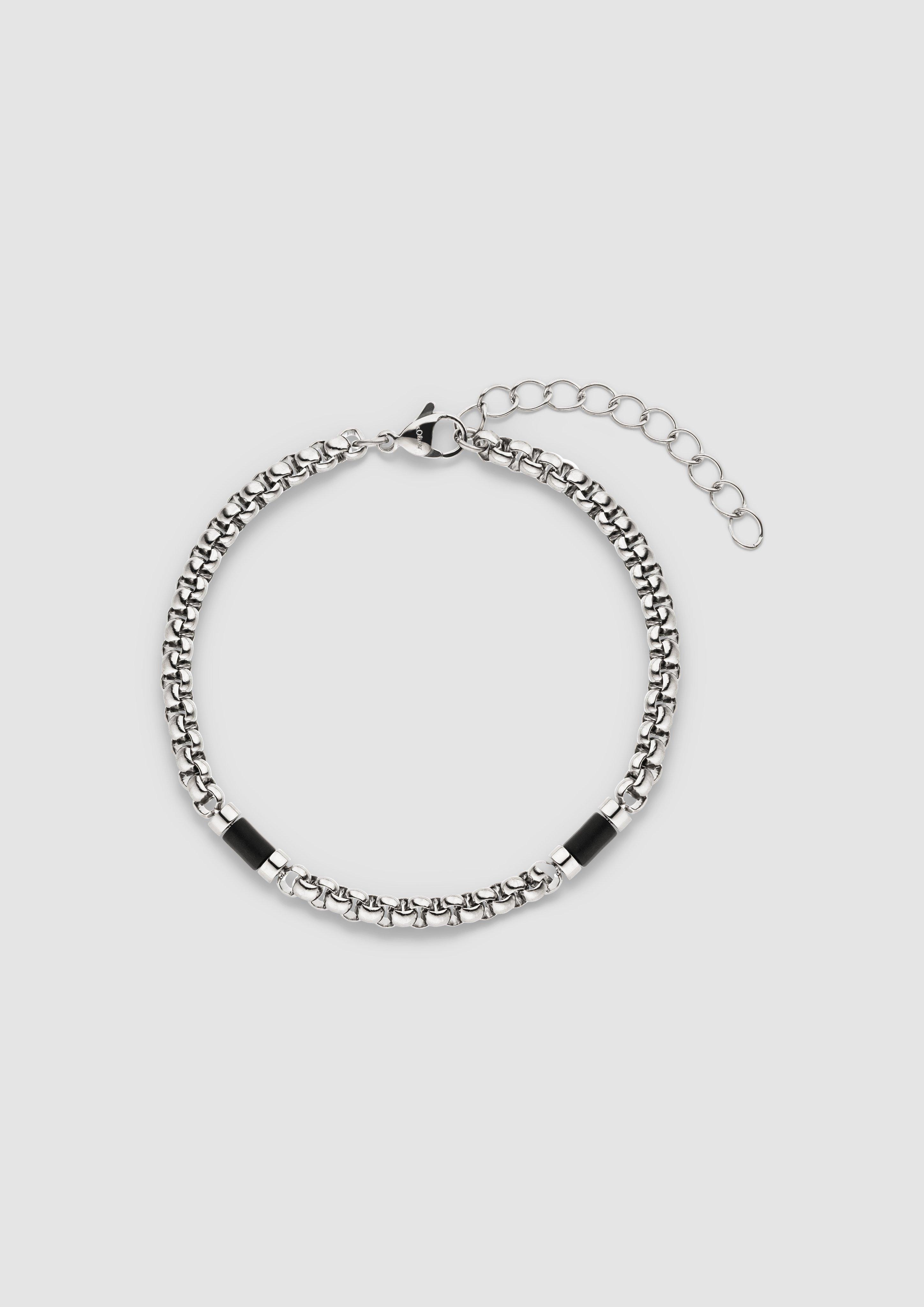 Herren Armband mit Schmuckdetails in silber von s.Oliver