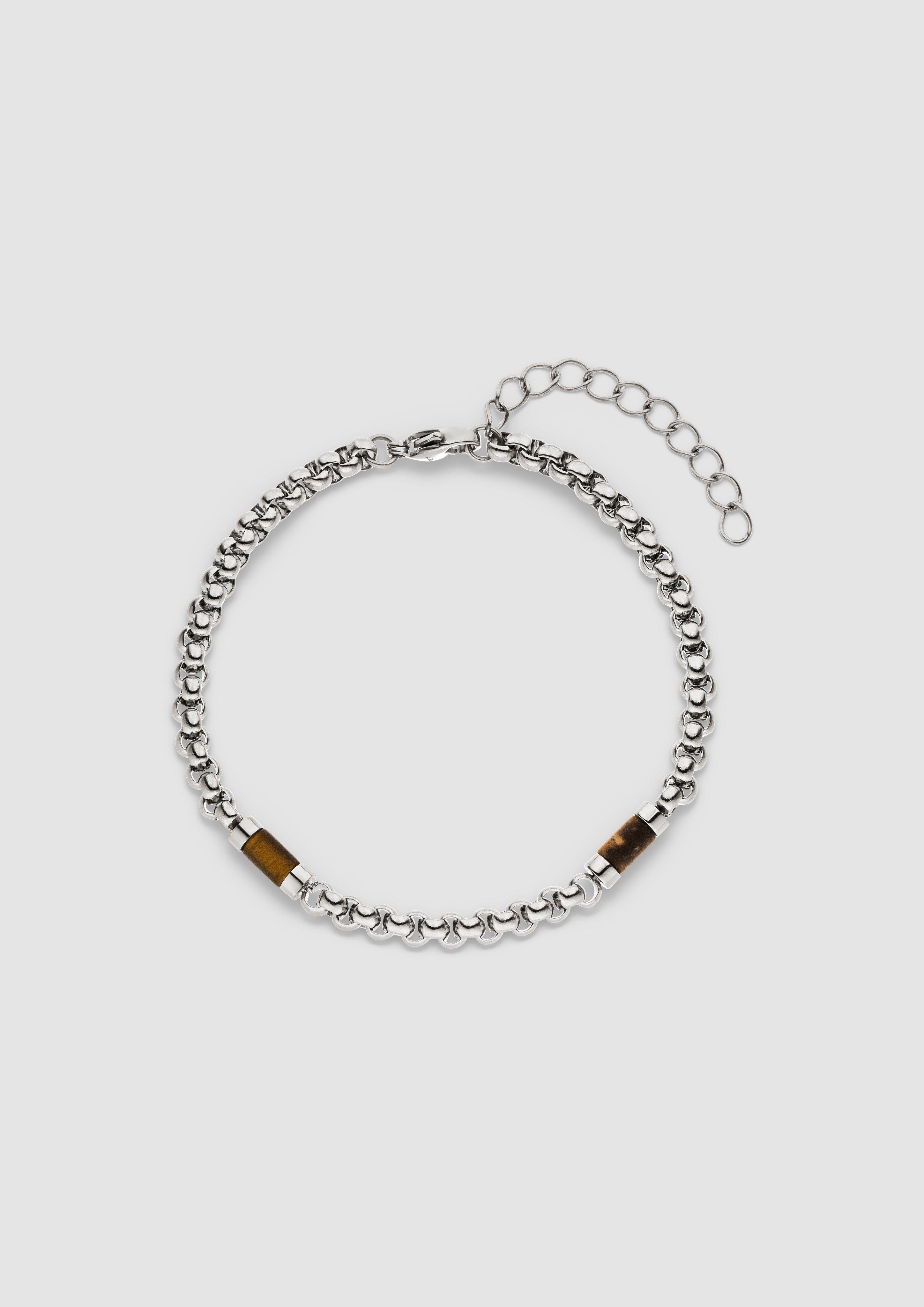 Herren Armband mit Schmuckdetails in braun von s.Oliver