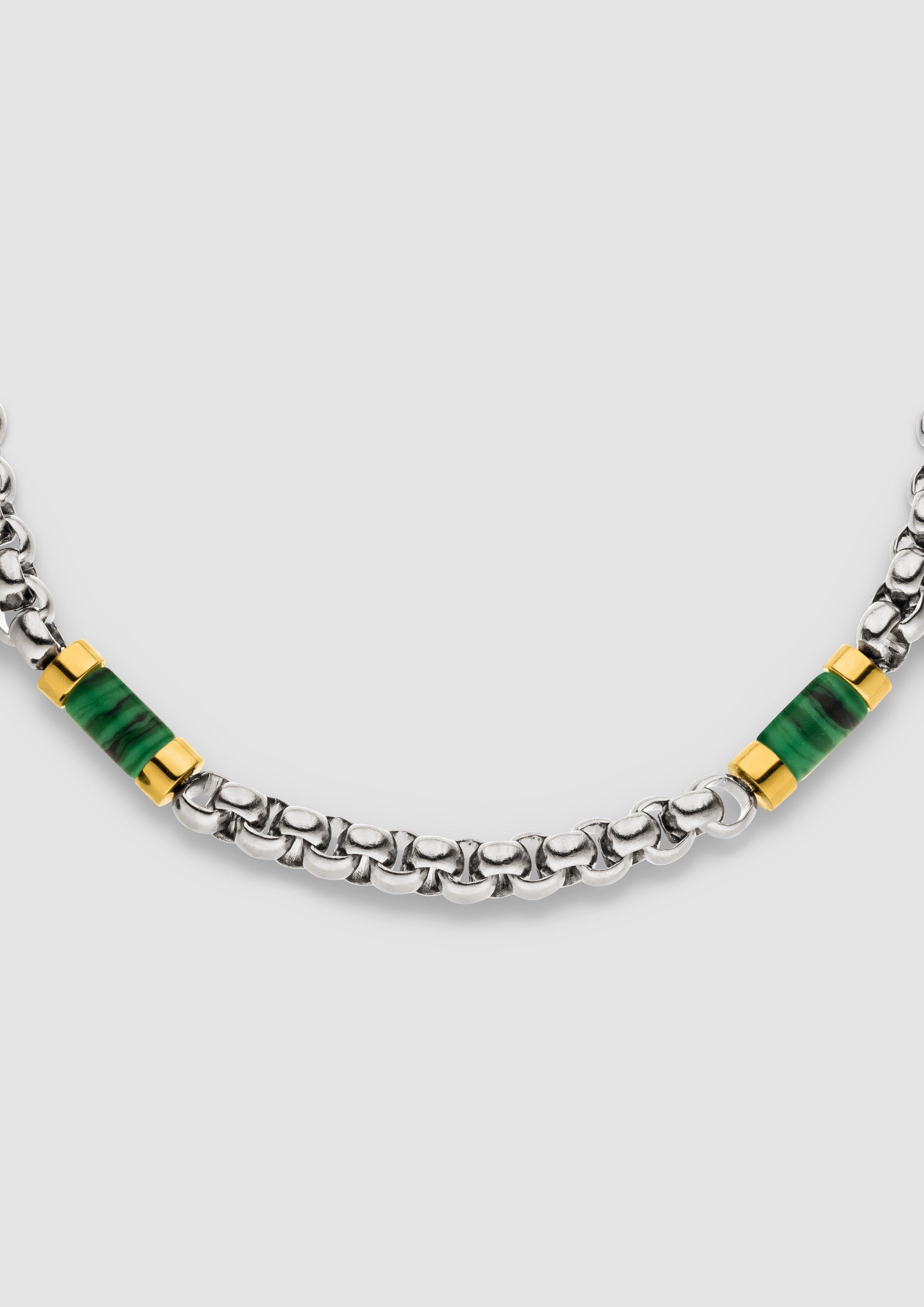 Herren Armband mit Schmuckdetails in grün von s.Oliver