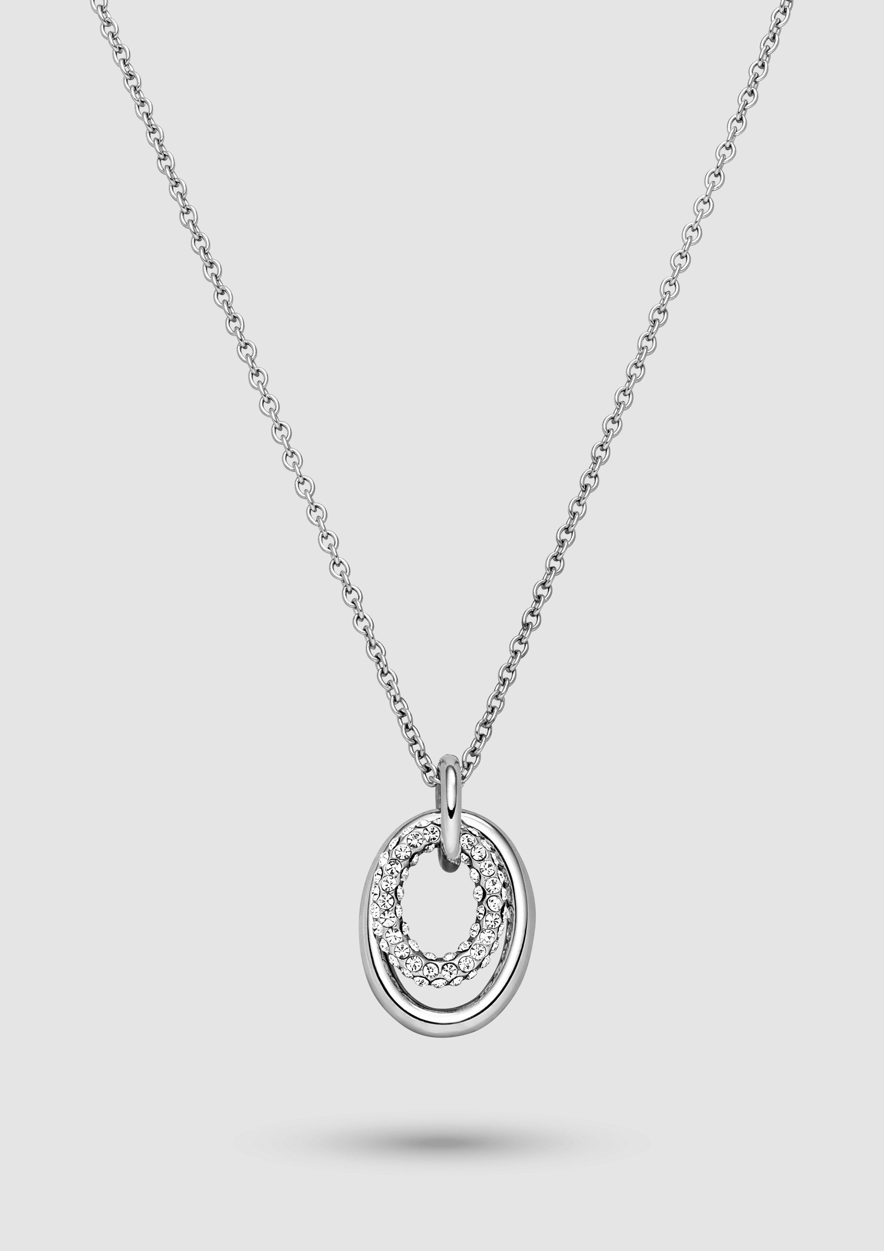 Damen Ankerkette mit Anhängern in silber von s.Oliver