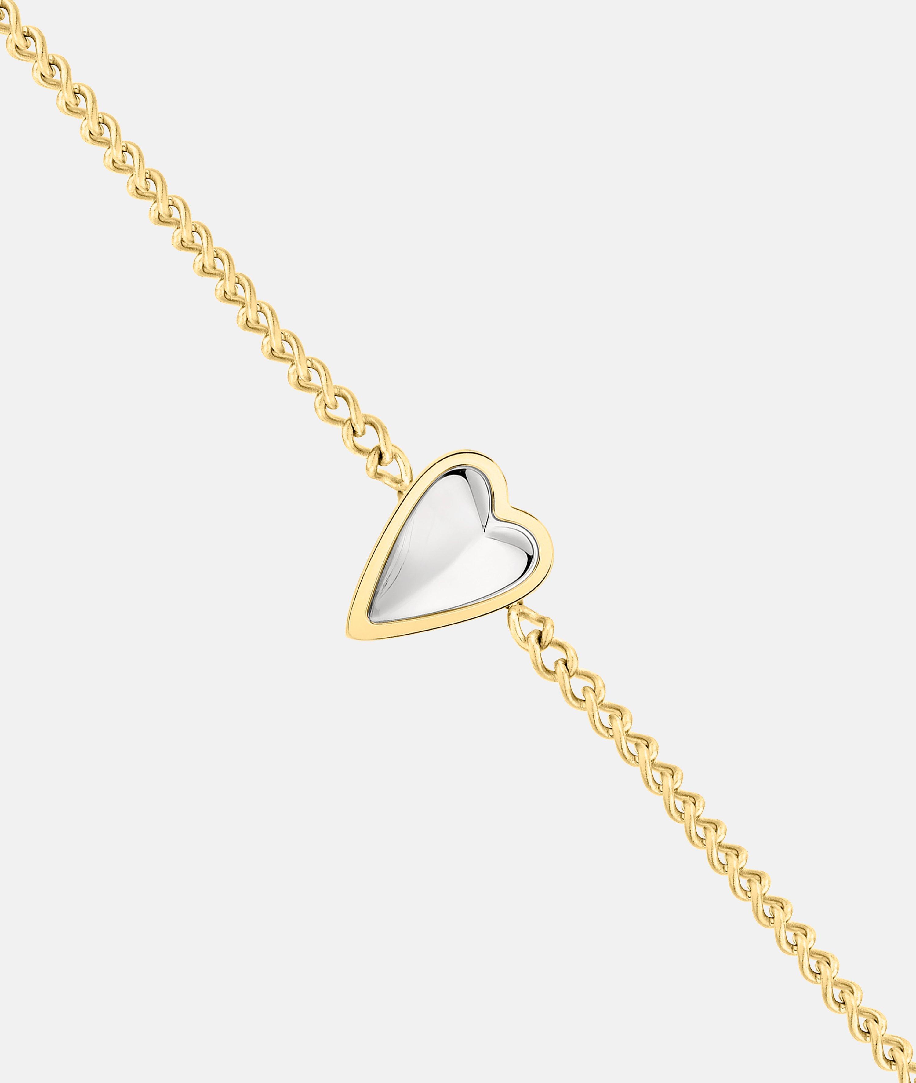 Armband in gold, silber & rosé