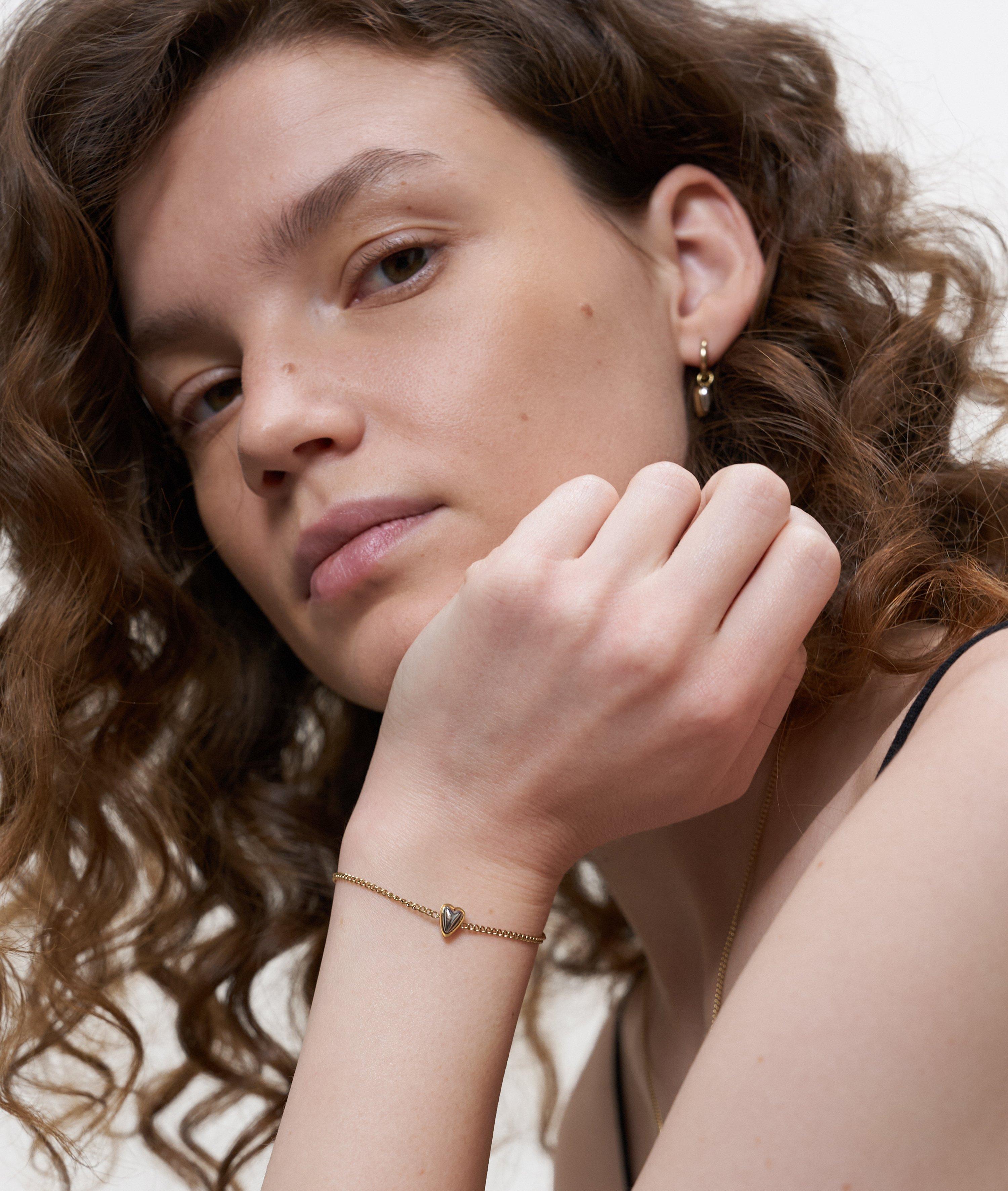 Armband in gold, silber & rosé