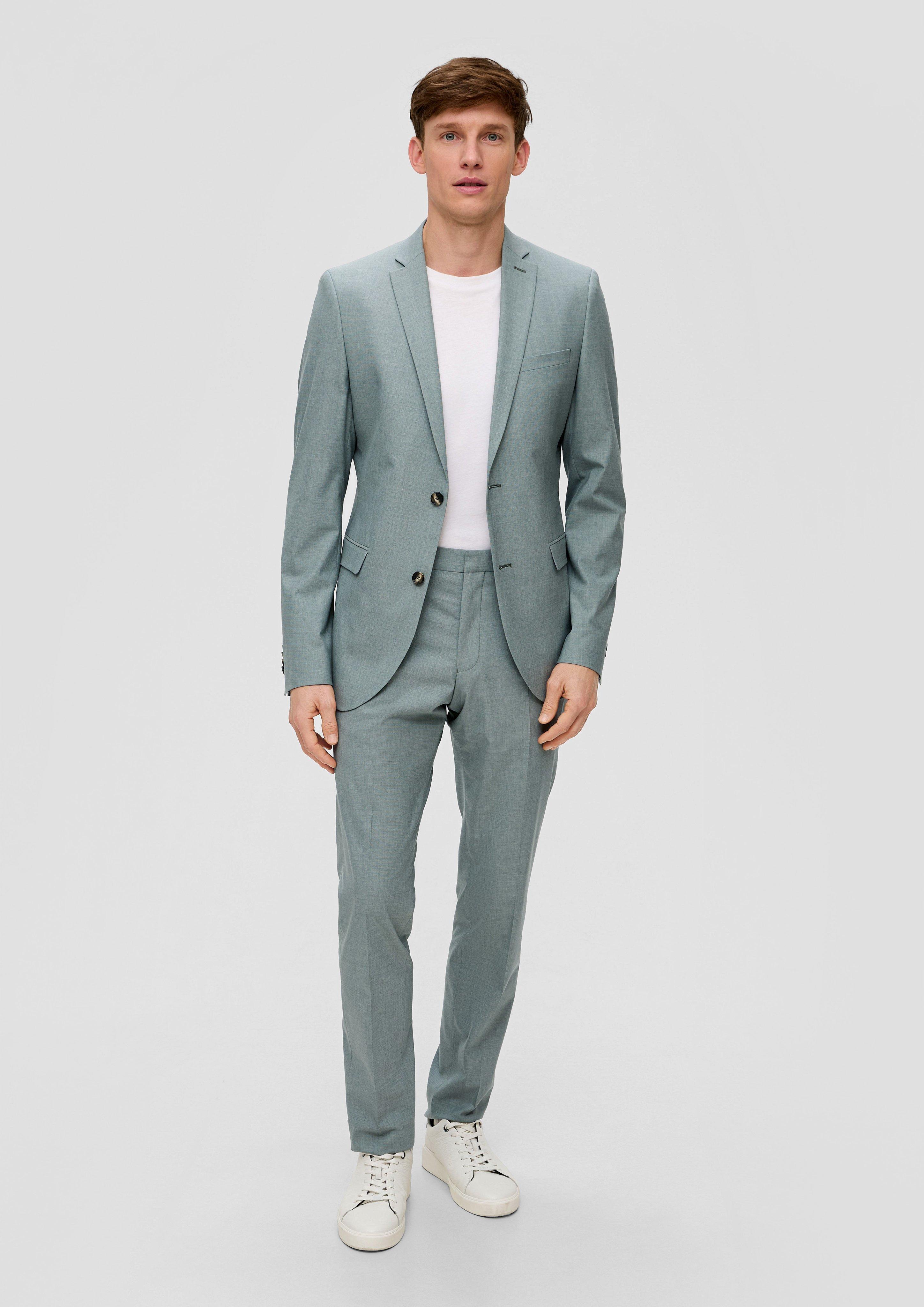 s.O PURE: Anzug mit Webstruktur in 