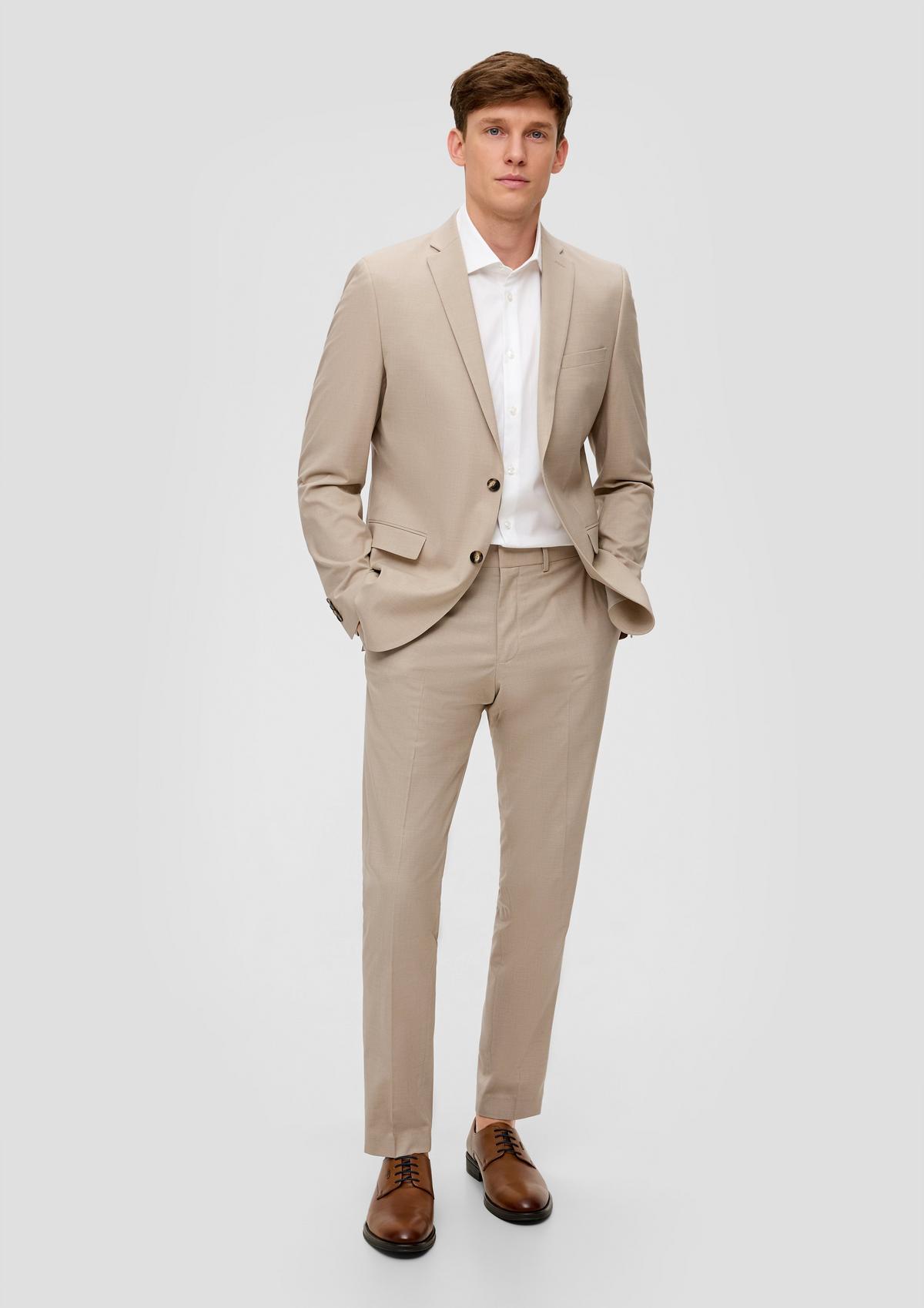 s.O PURE: Suit with a woven texture