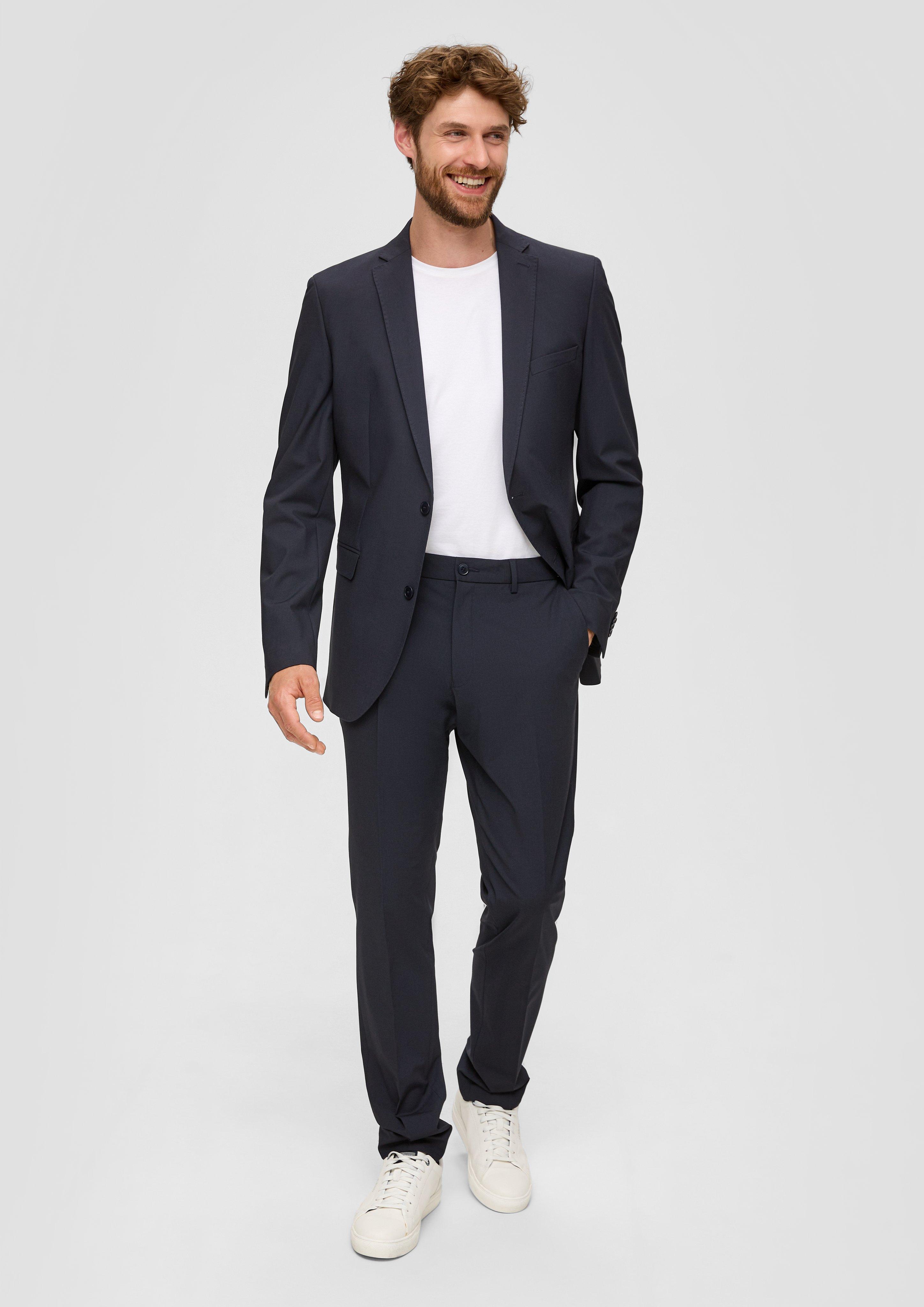 s.O PURE: Navyblauer Anzug im Slim Fit in 