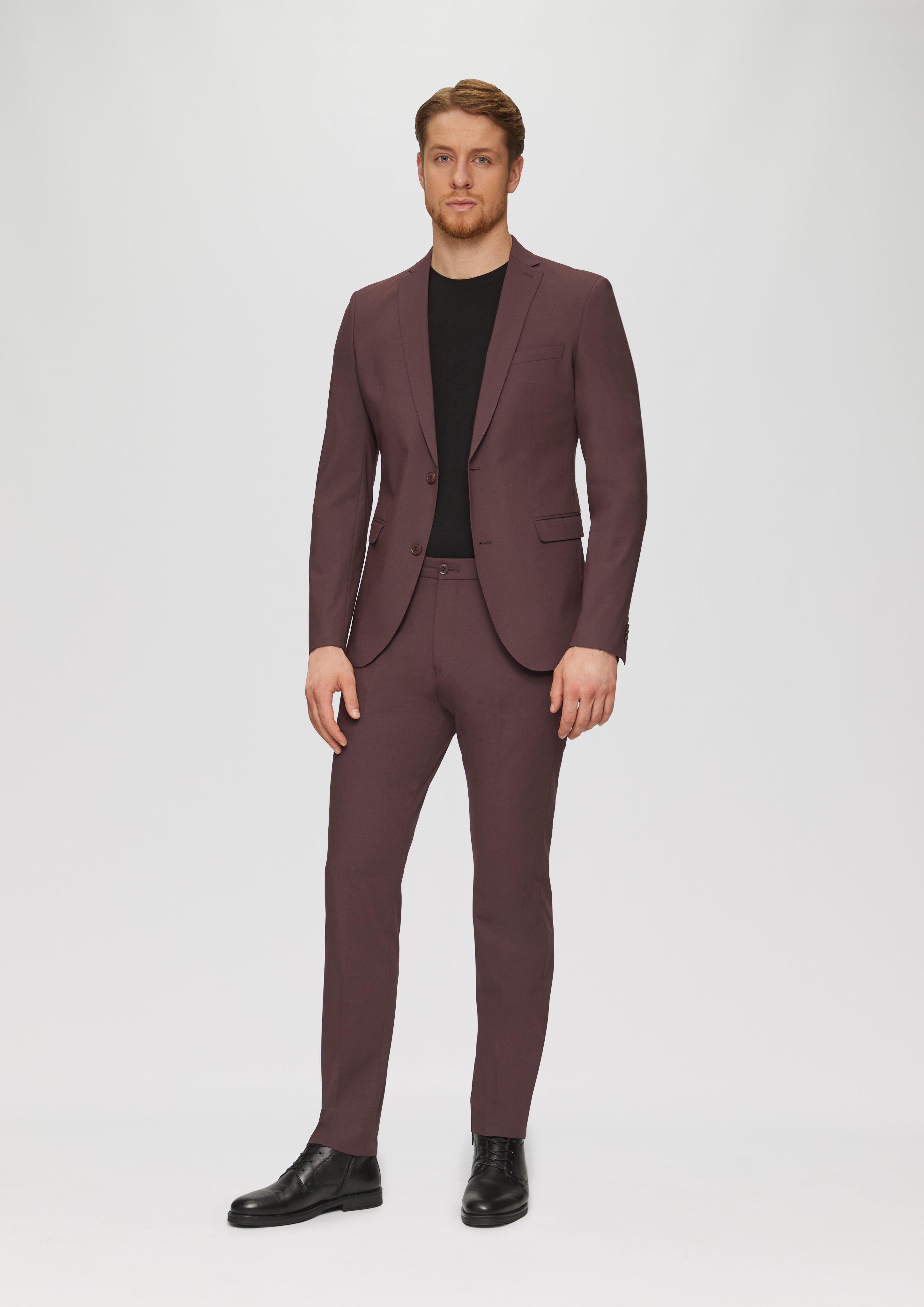 s.O PURE: Elastischer Anzug in Wolloptik in 