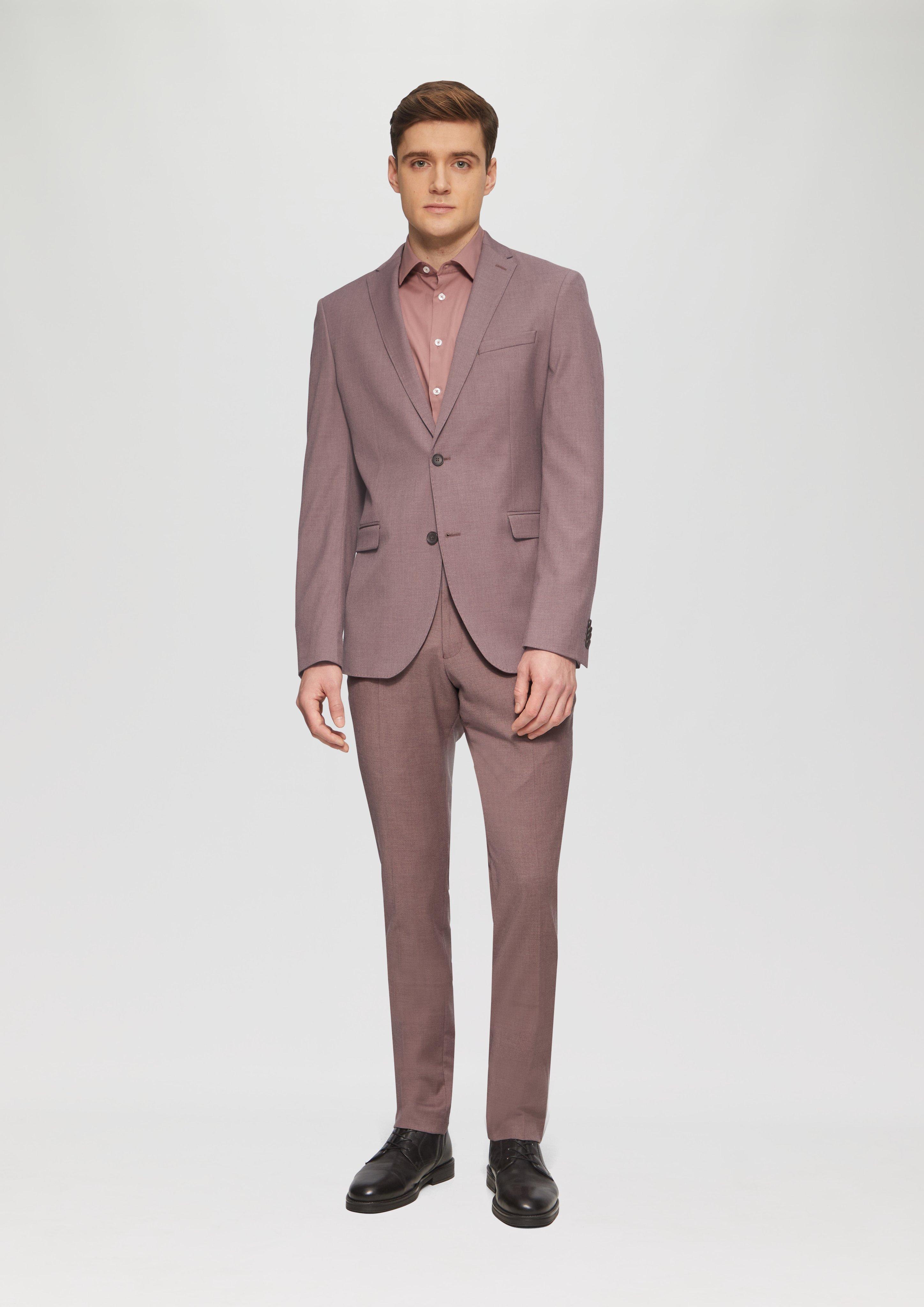 s.O PURE: Roséfarbener Anzug aus Viskosestretch in 