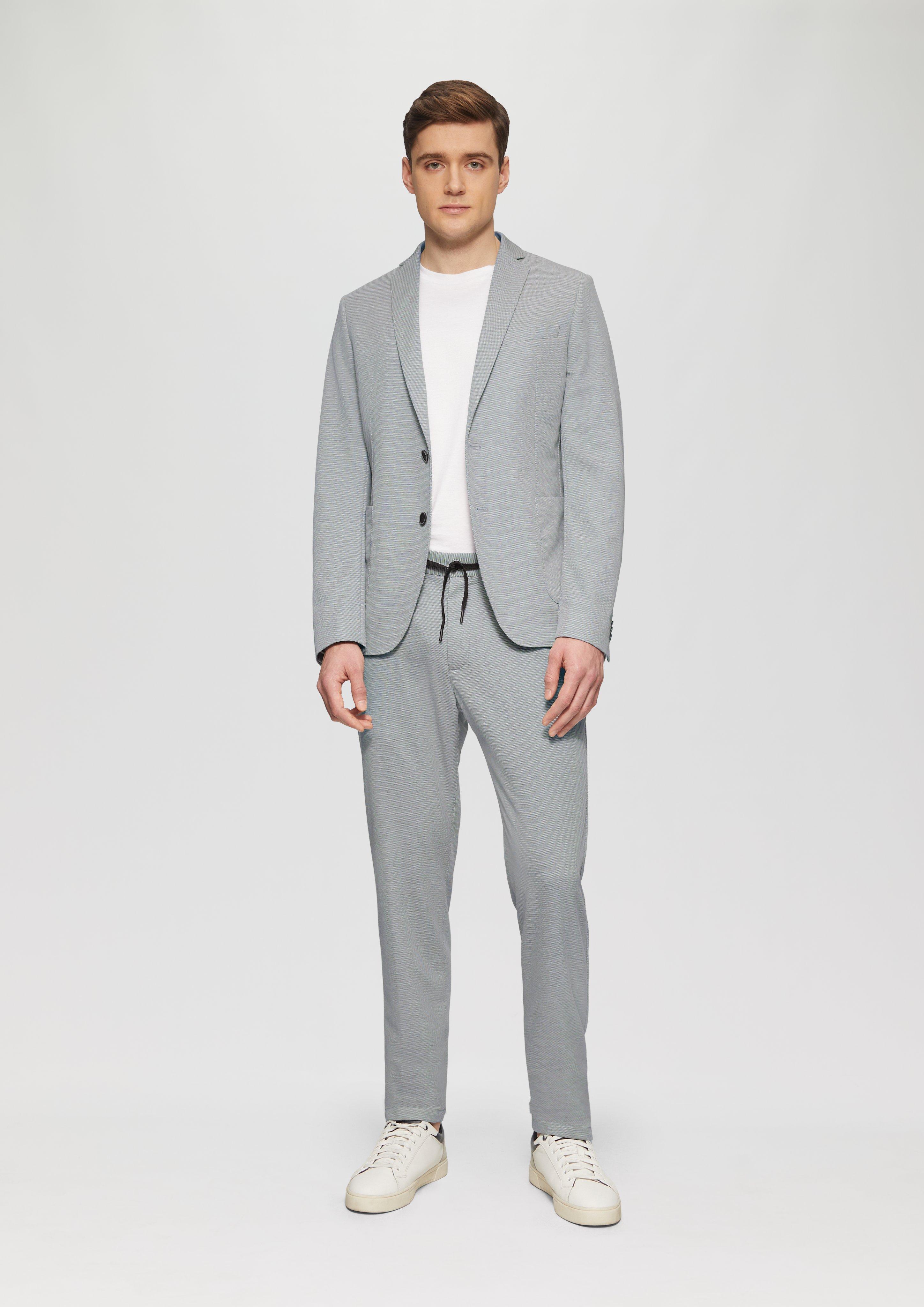 s.O JOGG: Anzug aus zweifarbigem Piqué-Jersey in 