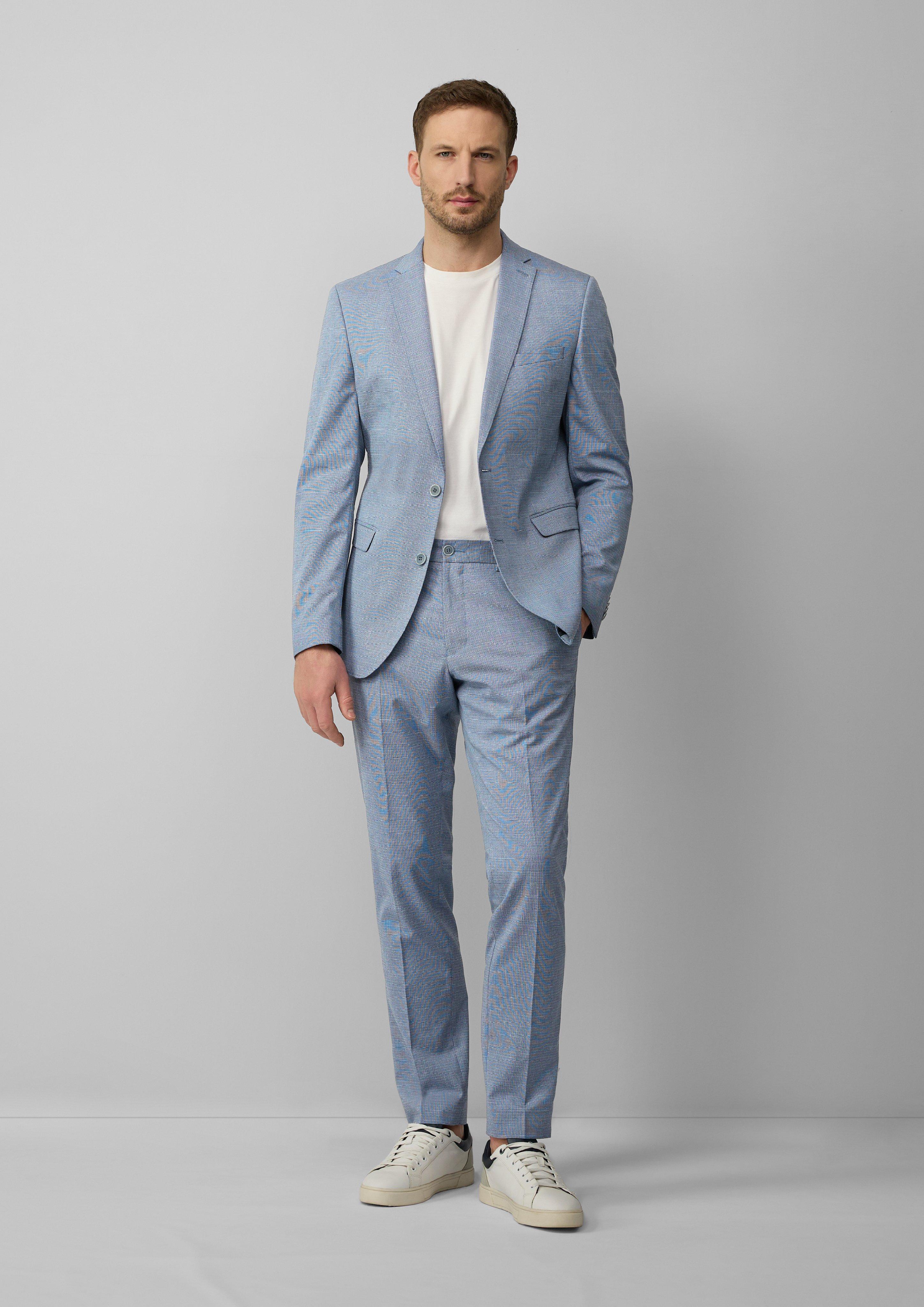s.O PURE: Hellblauer Anzug mit feinem Muster in 