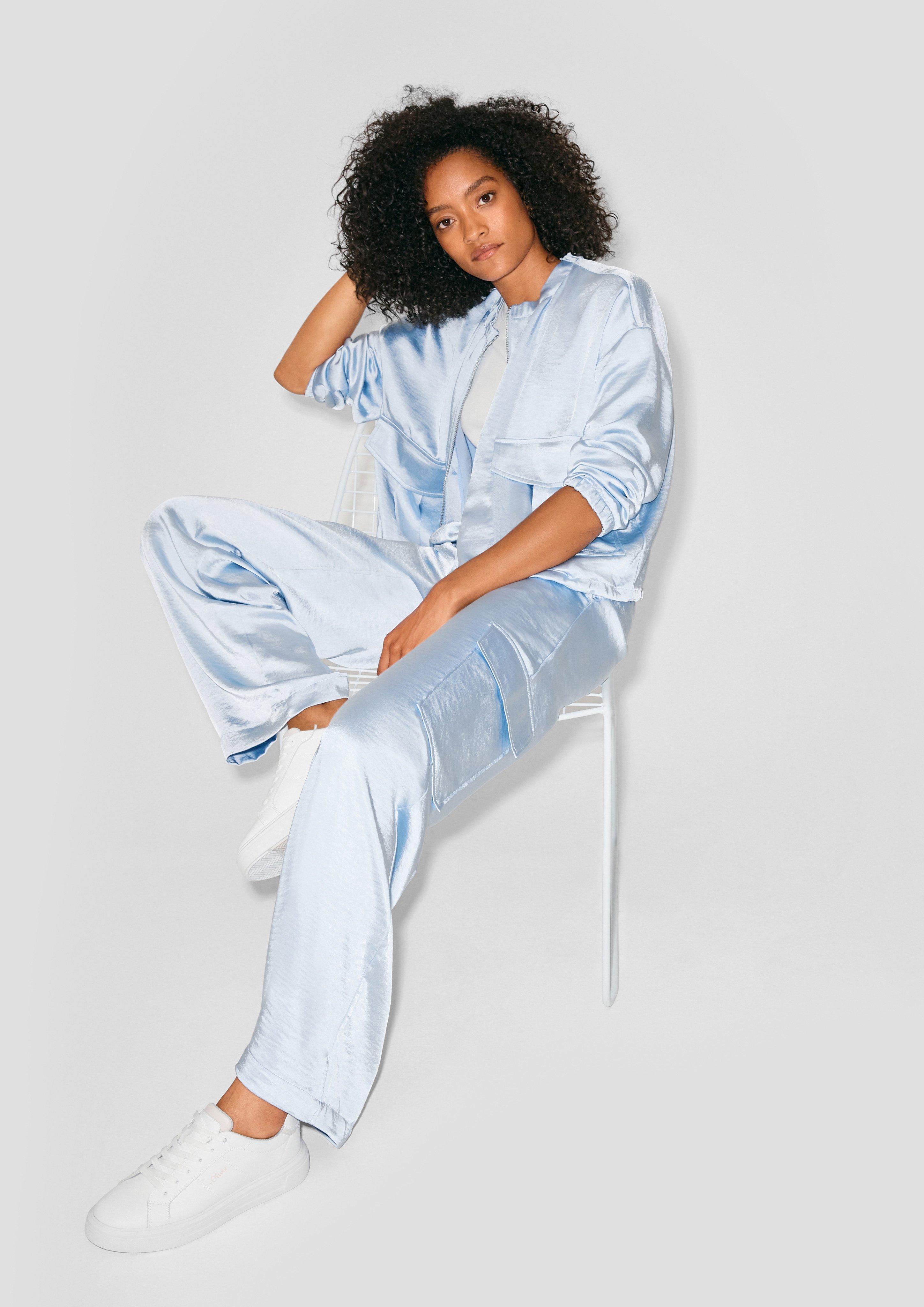 Soepele set in pastelkleur in 