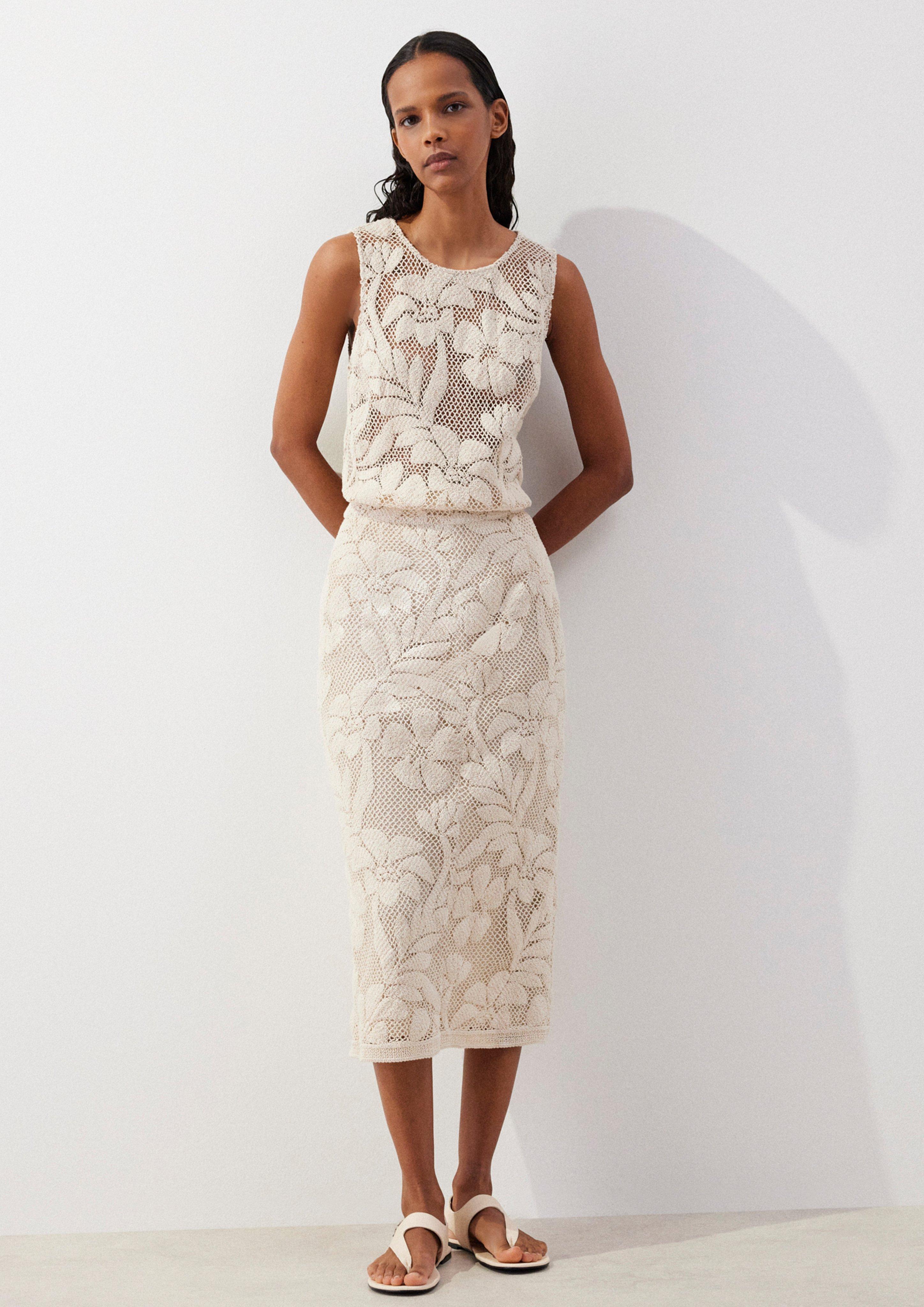 Feminines Set aus Häkelspitze in 