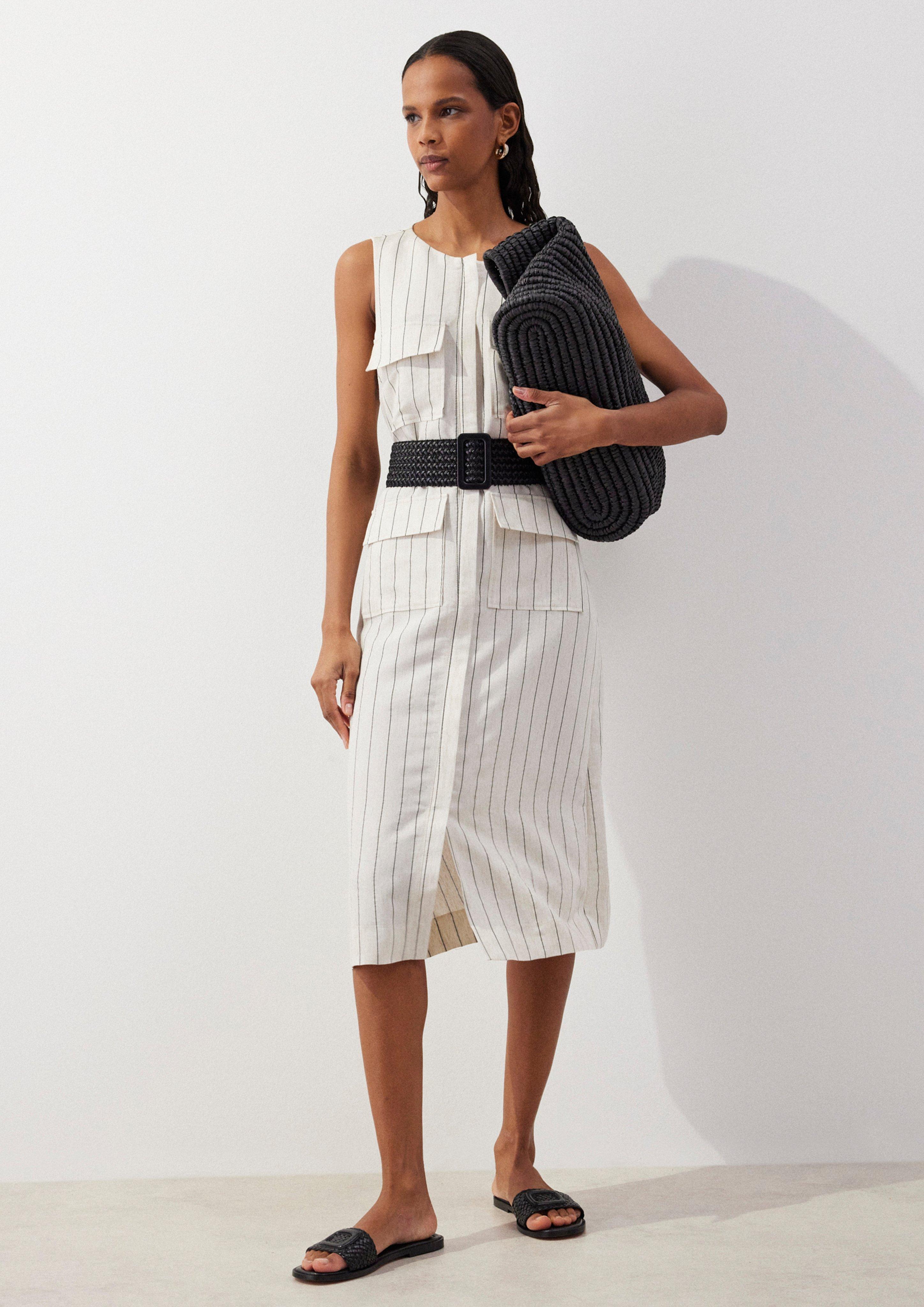 Cleanes Sommer-Outfit mit Midikleid  in 