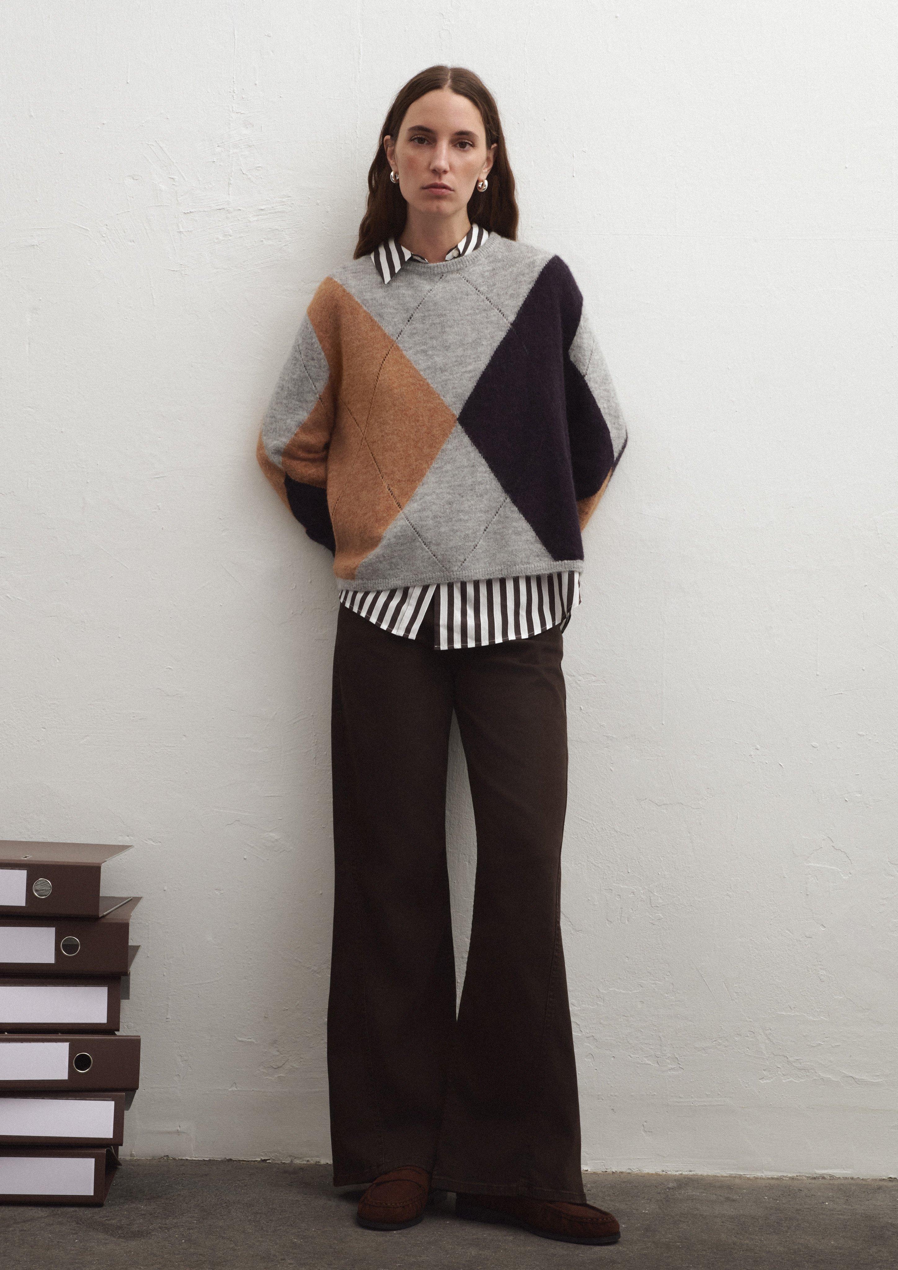 Kontrastvoller Look mit Muster-Mix & Match in 