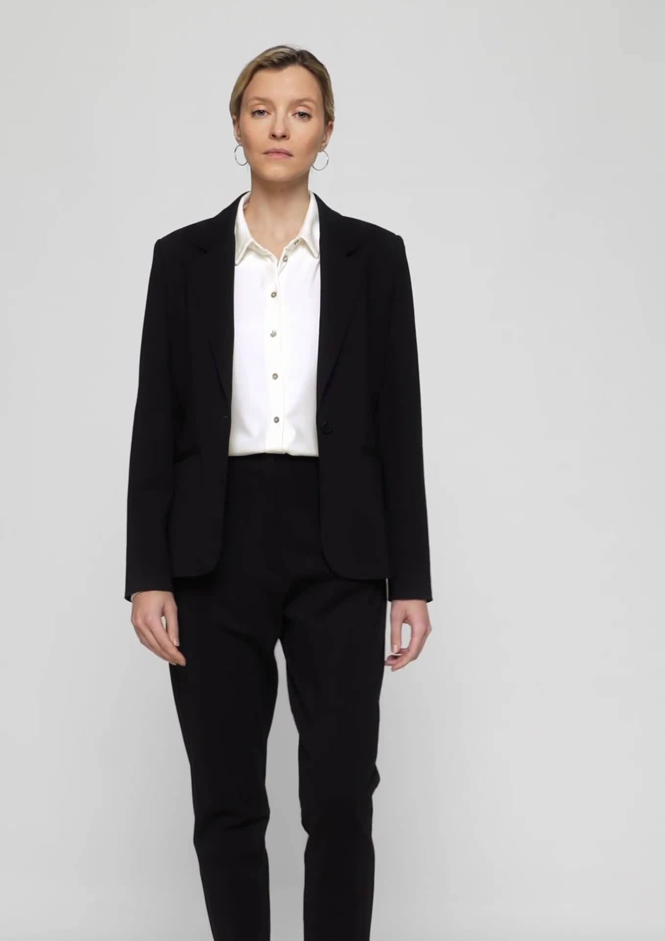 s.Oliver Taillierter Blazer mit Reverskragen