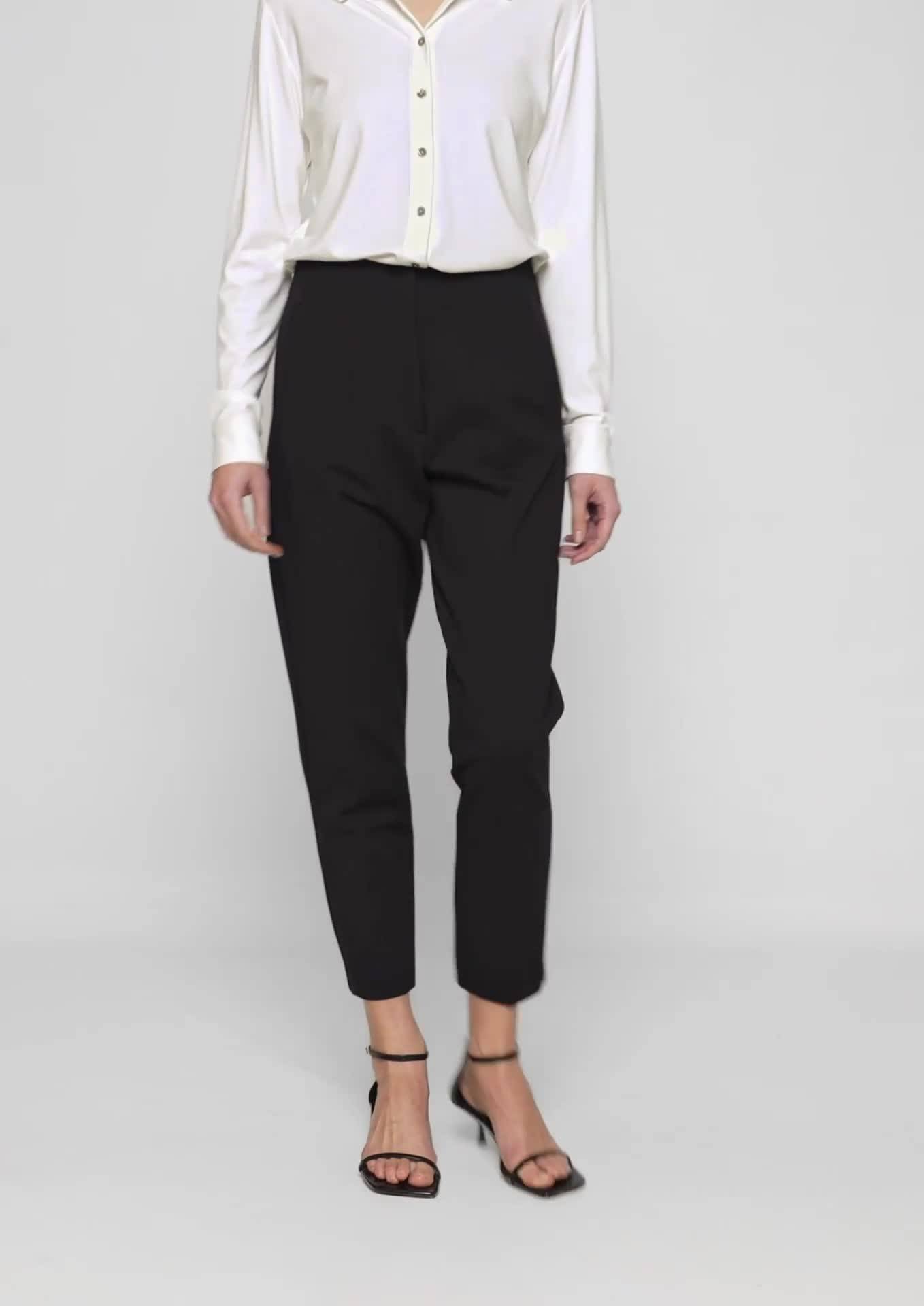 s.Oliver Slim fit: jersey trousers with a tapered leg