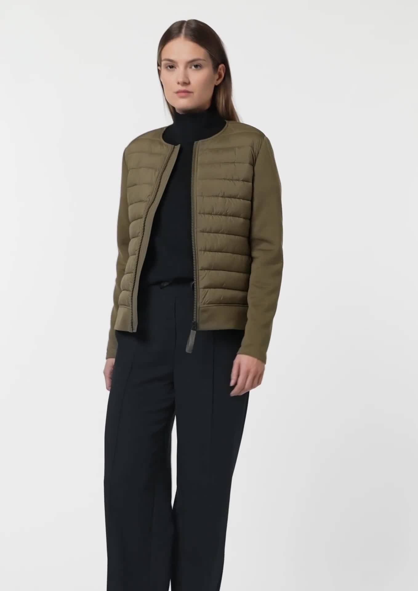 comma Quilted jacket in a mix of materials