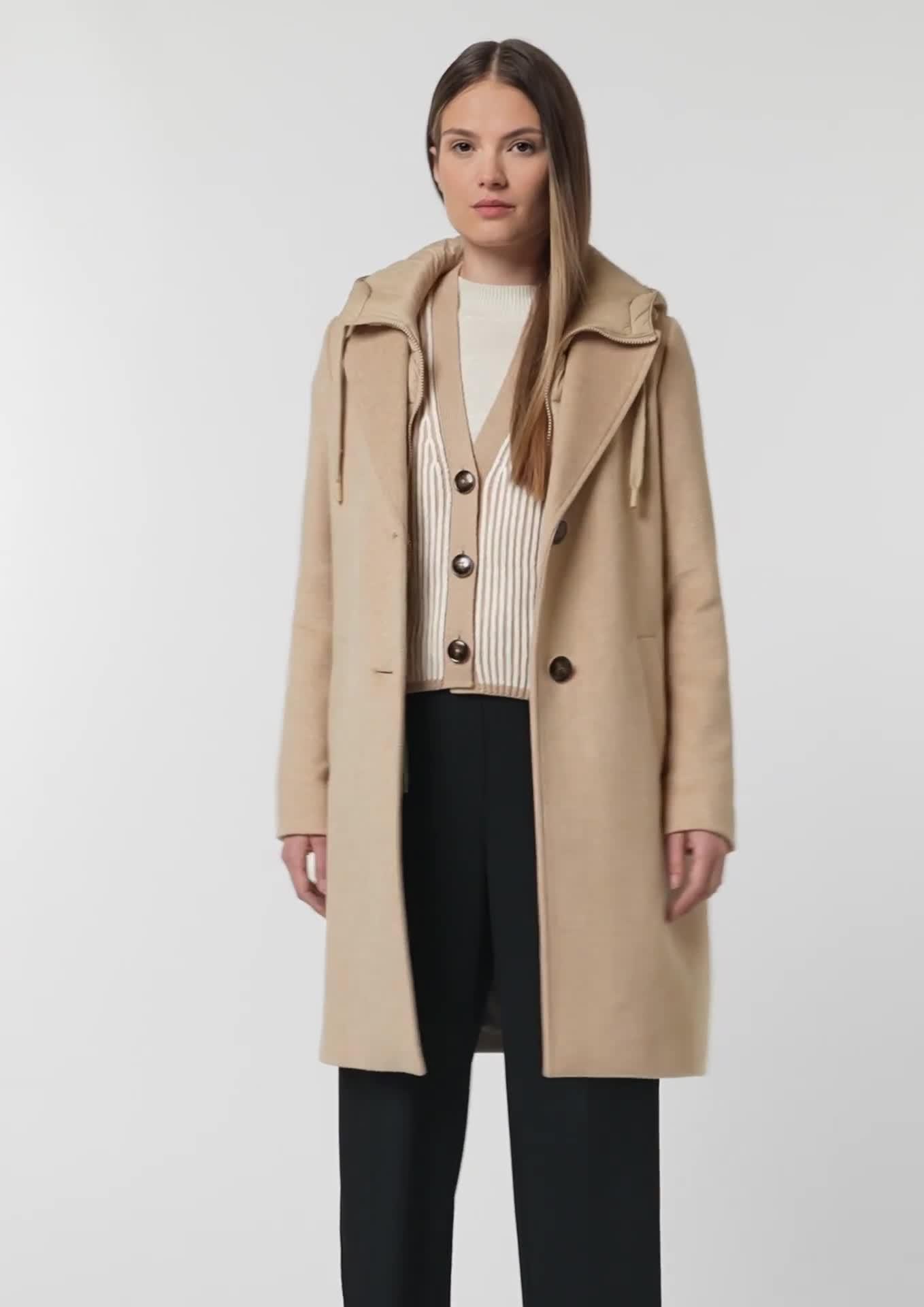Coat with a removable insert - sandstone | Comma