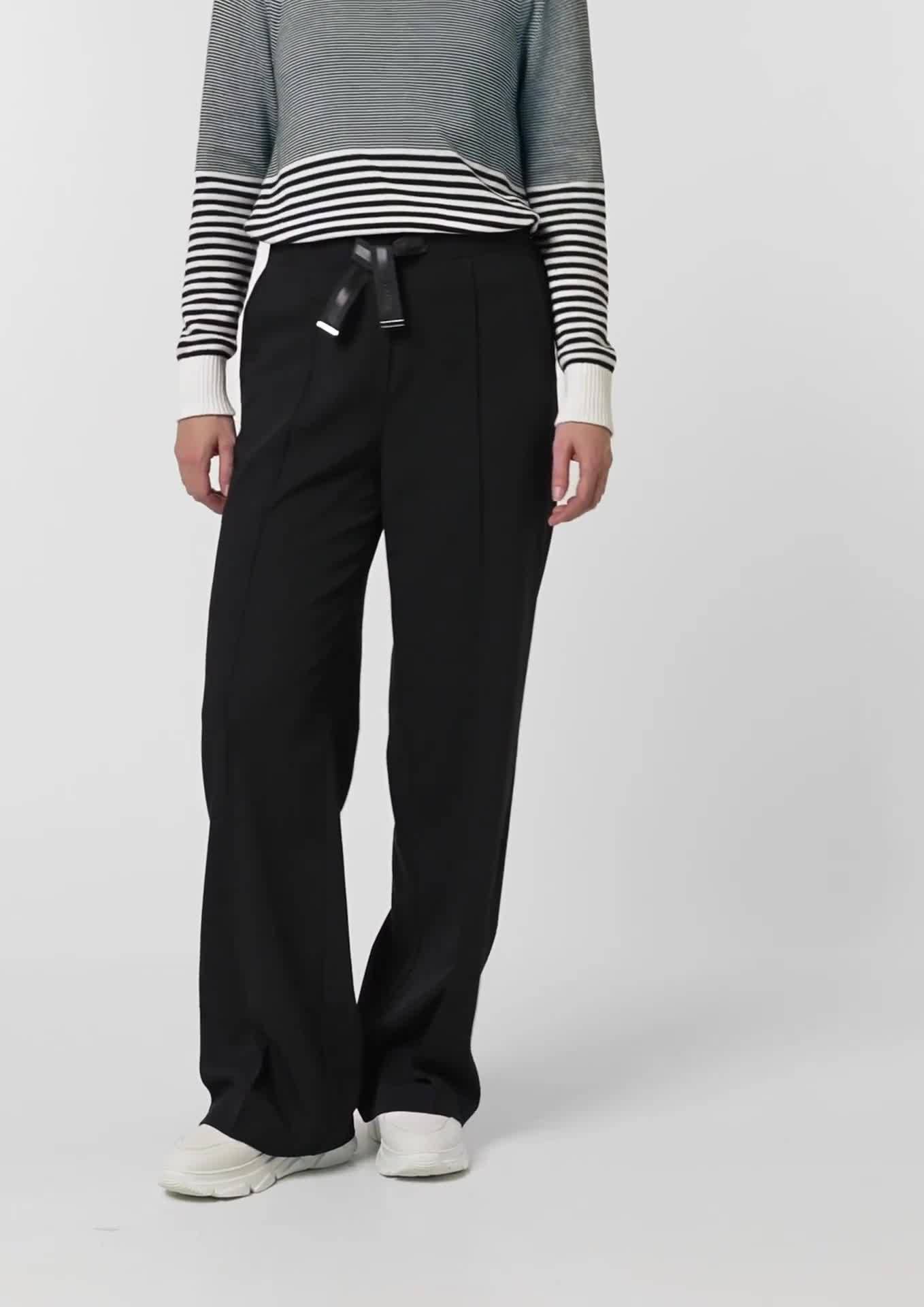 comma Elegant cloth trousers with ties