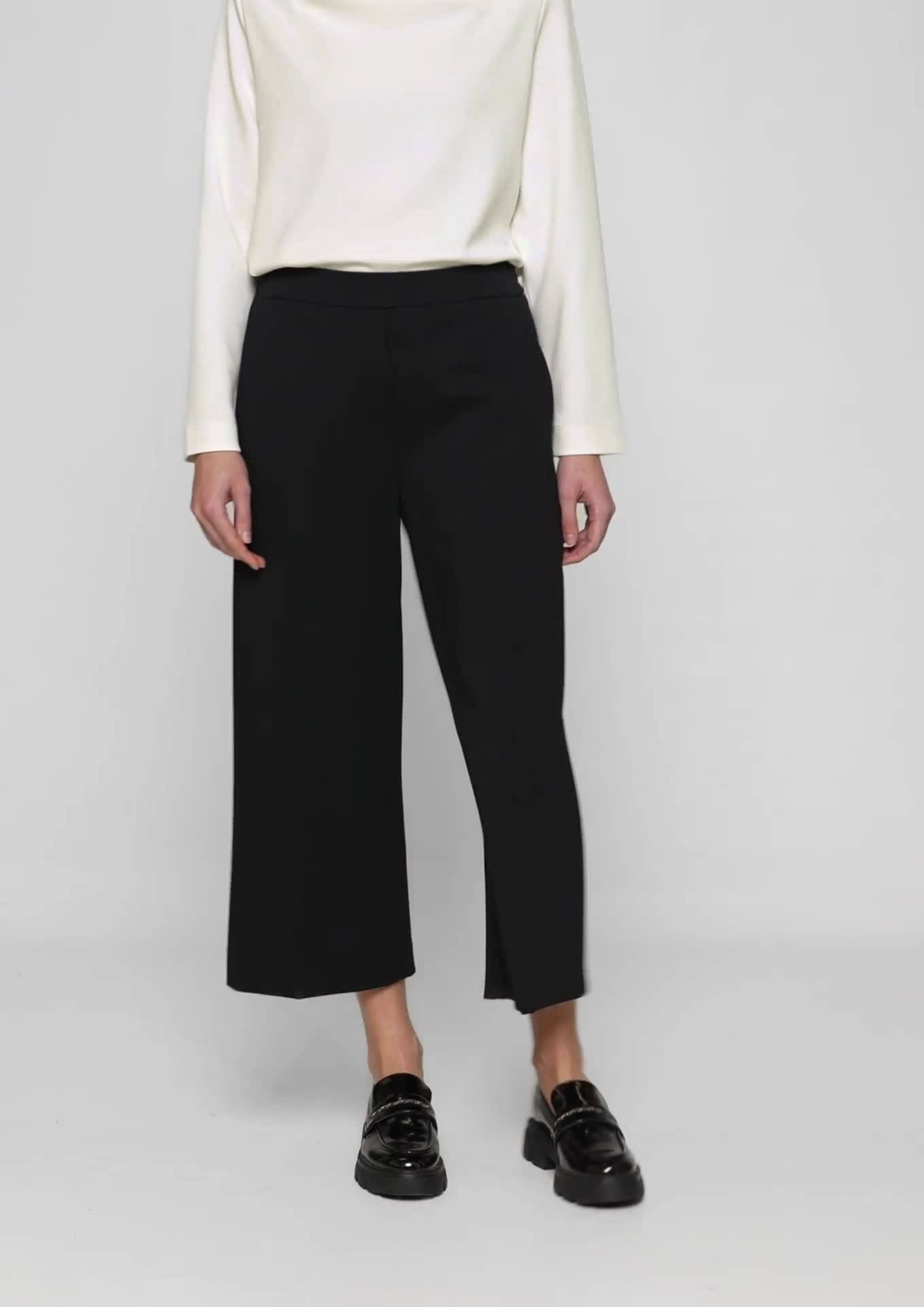 s.Oliver Culottes made of interlock jersey with an elasticated insert