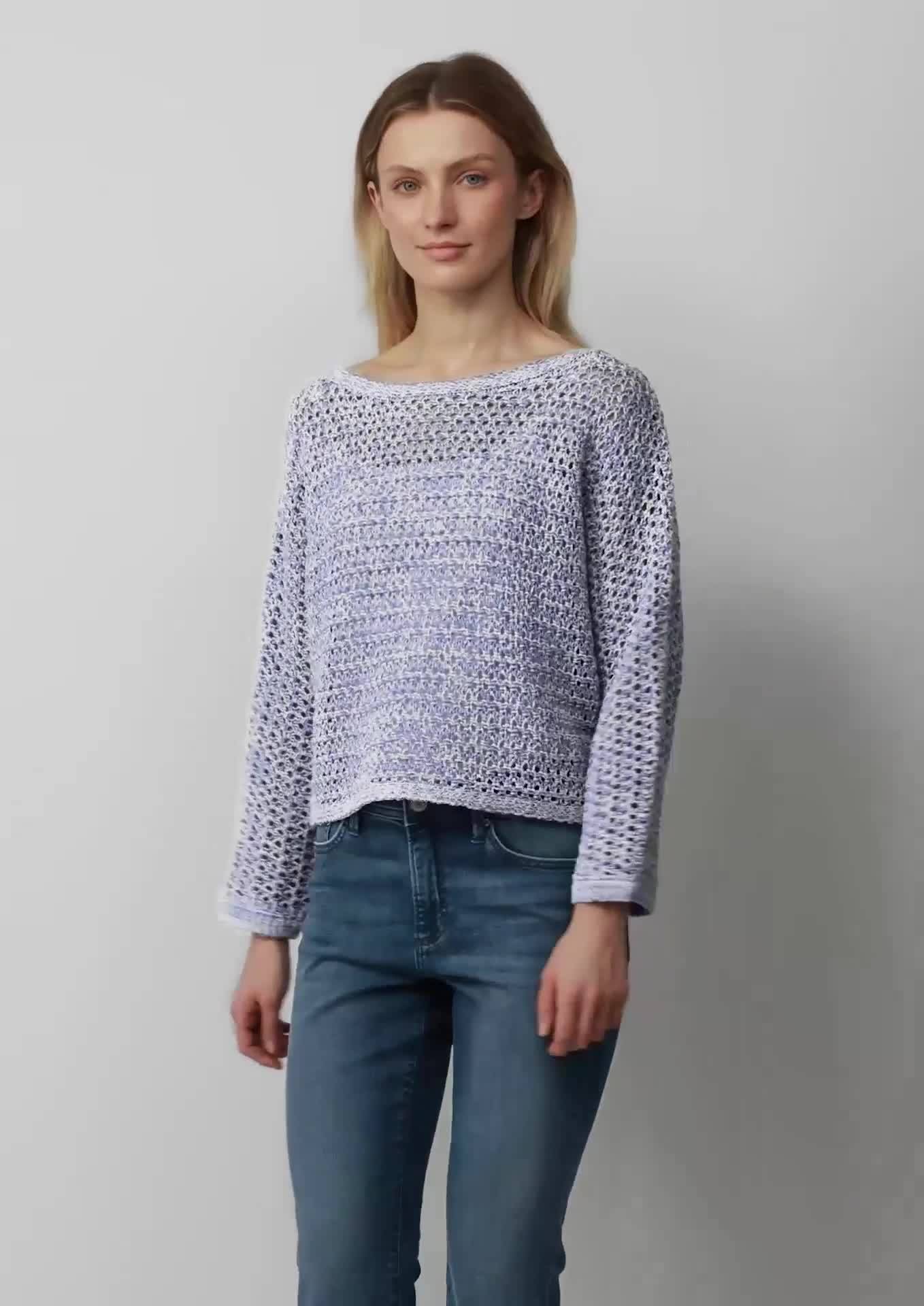 s.Oliver Strickpullover in Oversize mit Fledermausärmeln