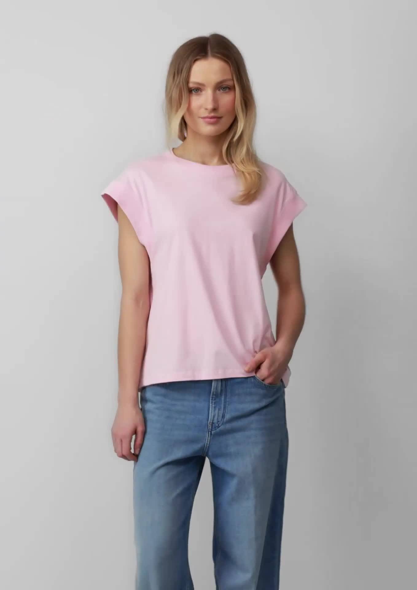 s.Oliver T-shirt in een relaxed fit met oversized schouders