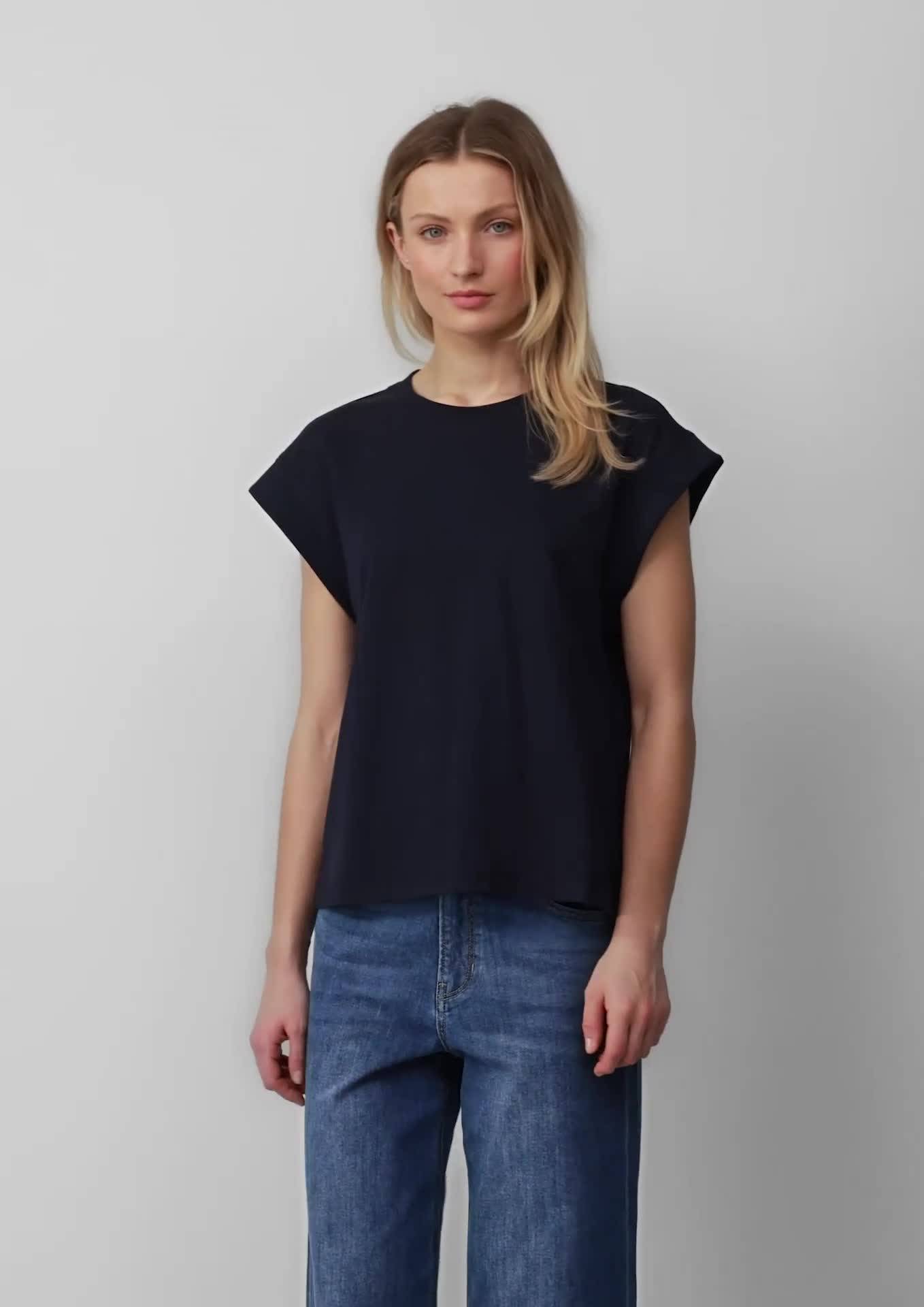 s.Oliver T-shirt in een relaxed fit met oversized schouders