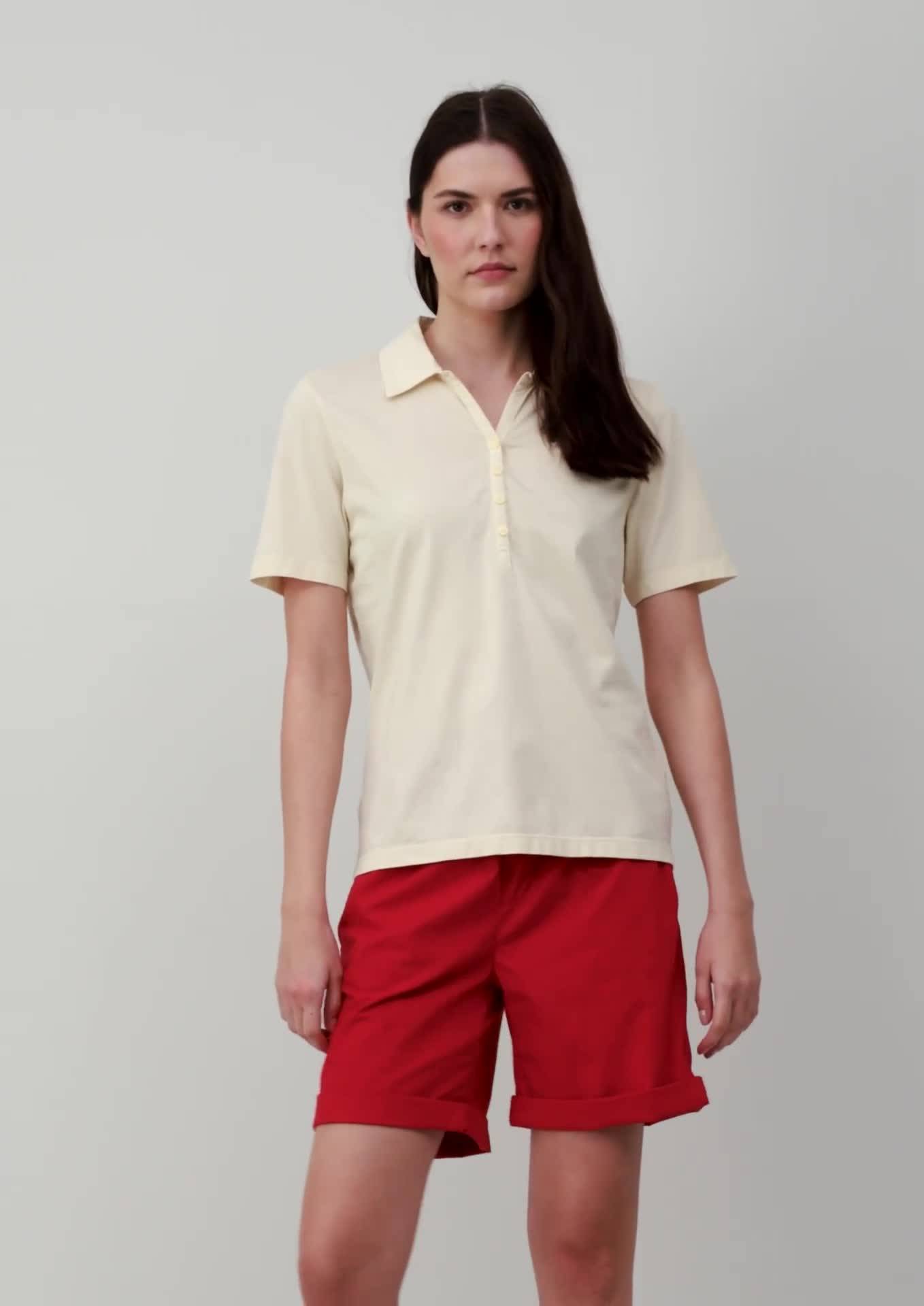s.Oliver Jersey-Polo mit Knopfleiste