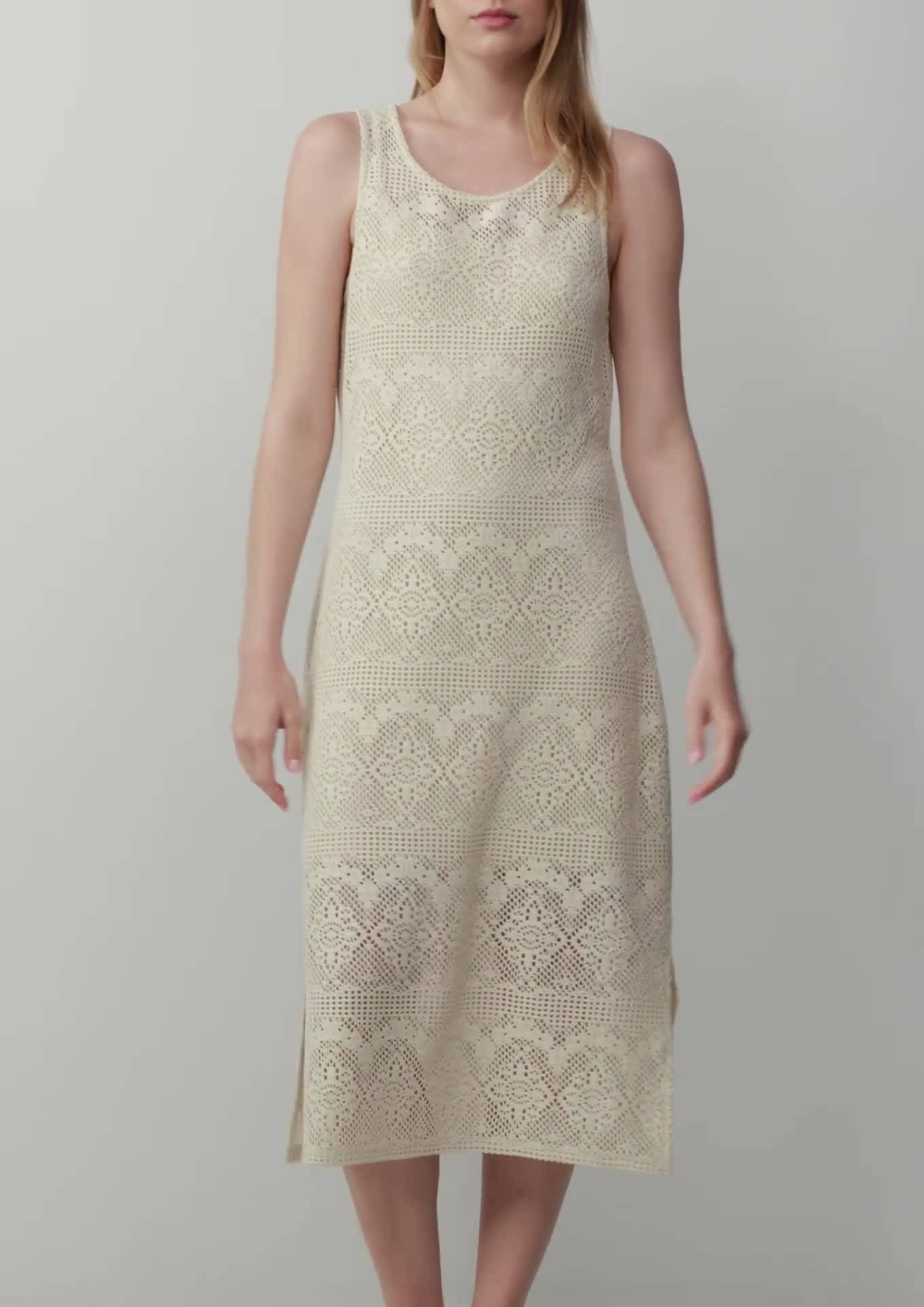 s.Oliver Slim-Fit-Kleid aus Häkelspitze mit Jerseyfutter