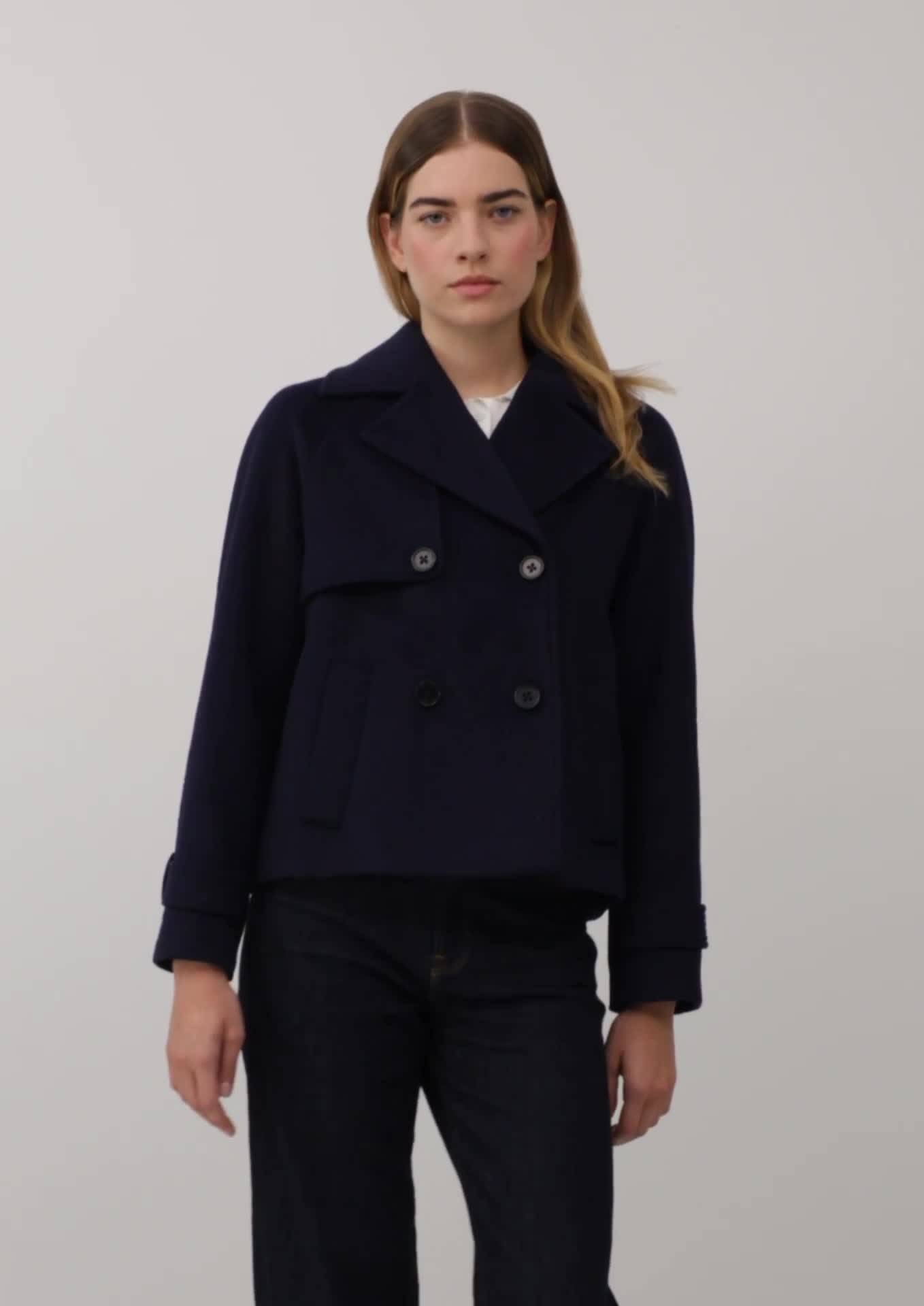 s.Oliver Zweireihige Jacke mit Reverskragen