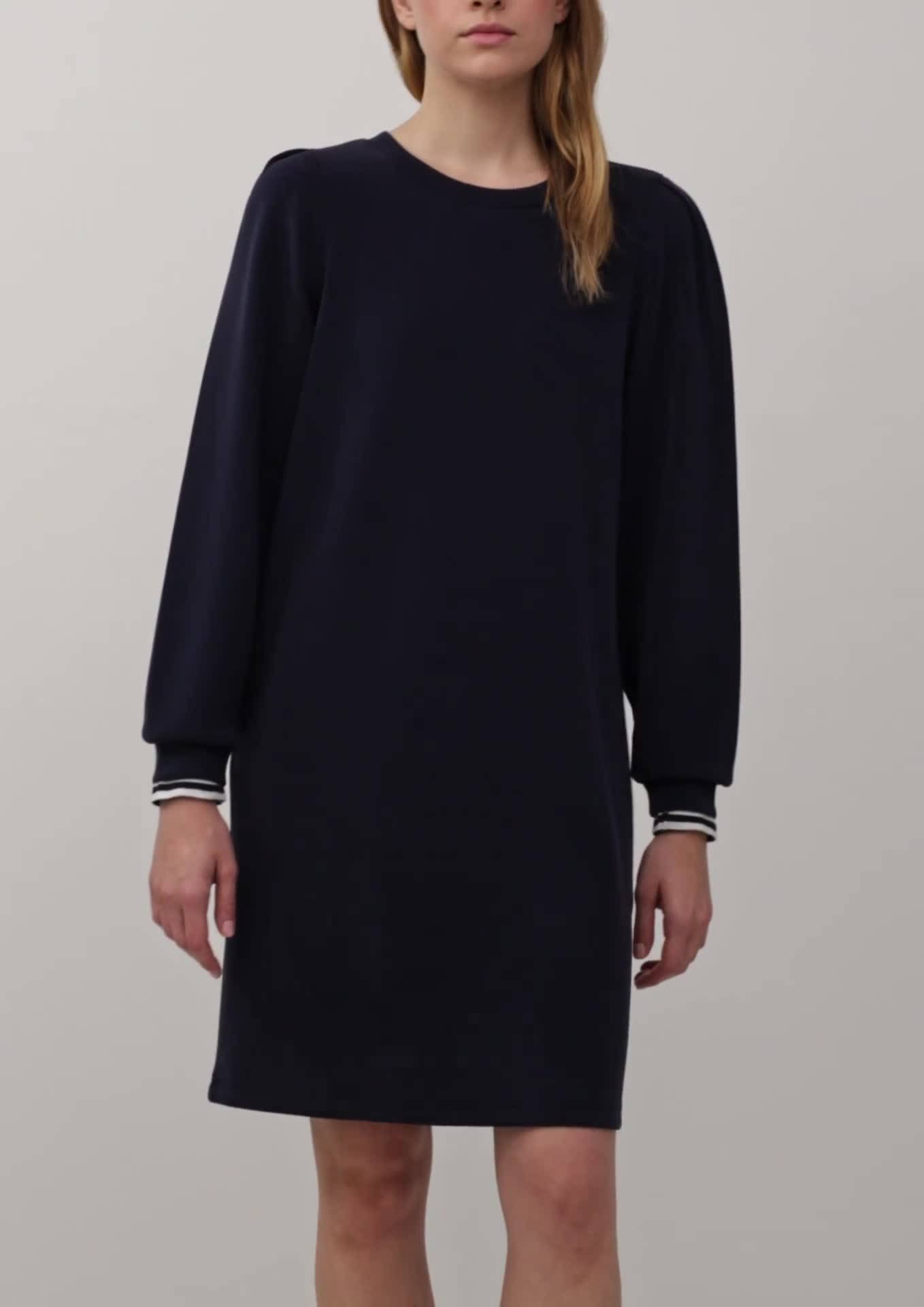 s.Oliver Scuba-Kleid mit Faltendetail am Arm